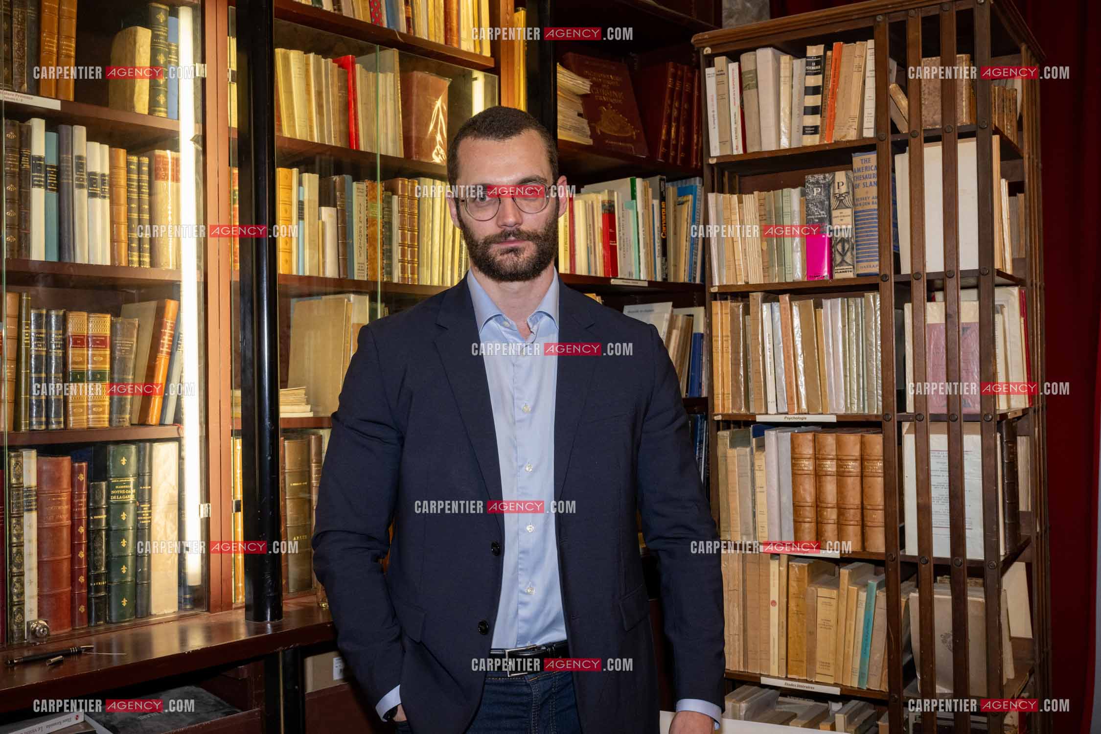 Portrait de Louis Sarkozy candidat aux élections municipales de Menton pour 2026.  ( Exclusif )