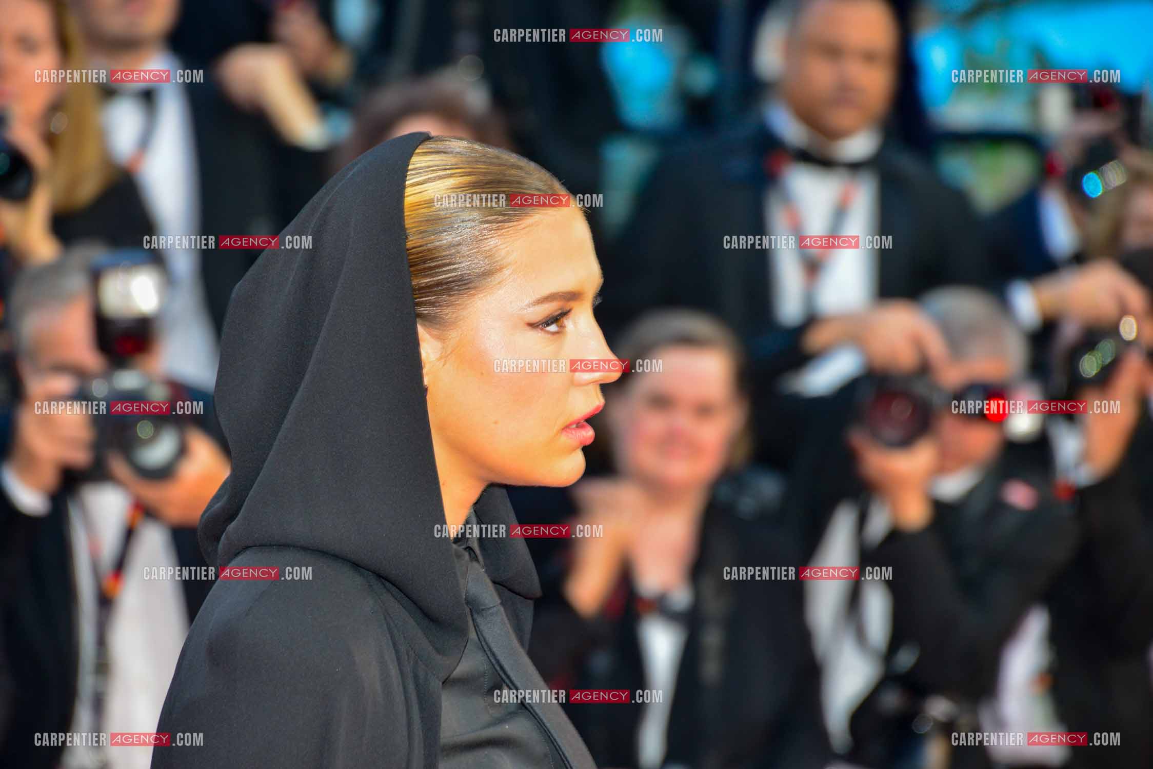 Festival de Cannes 2023. L'actrice Adèle Exarchopoulos sur le tapis rouge.
