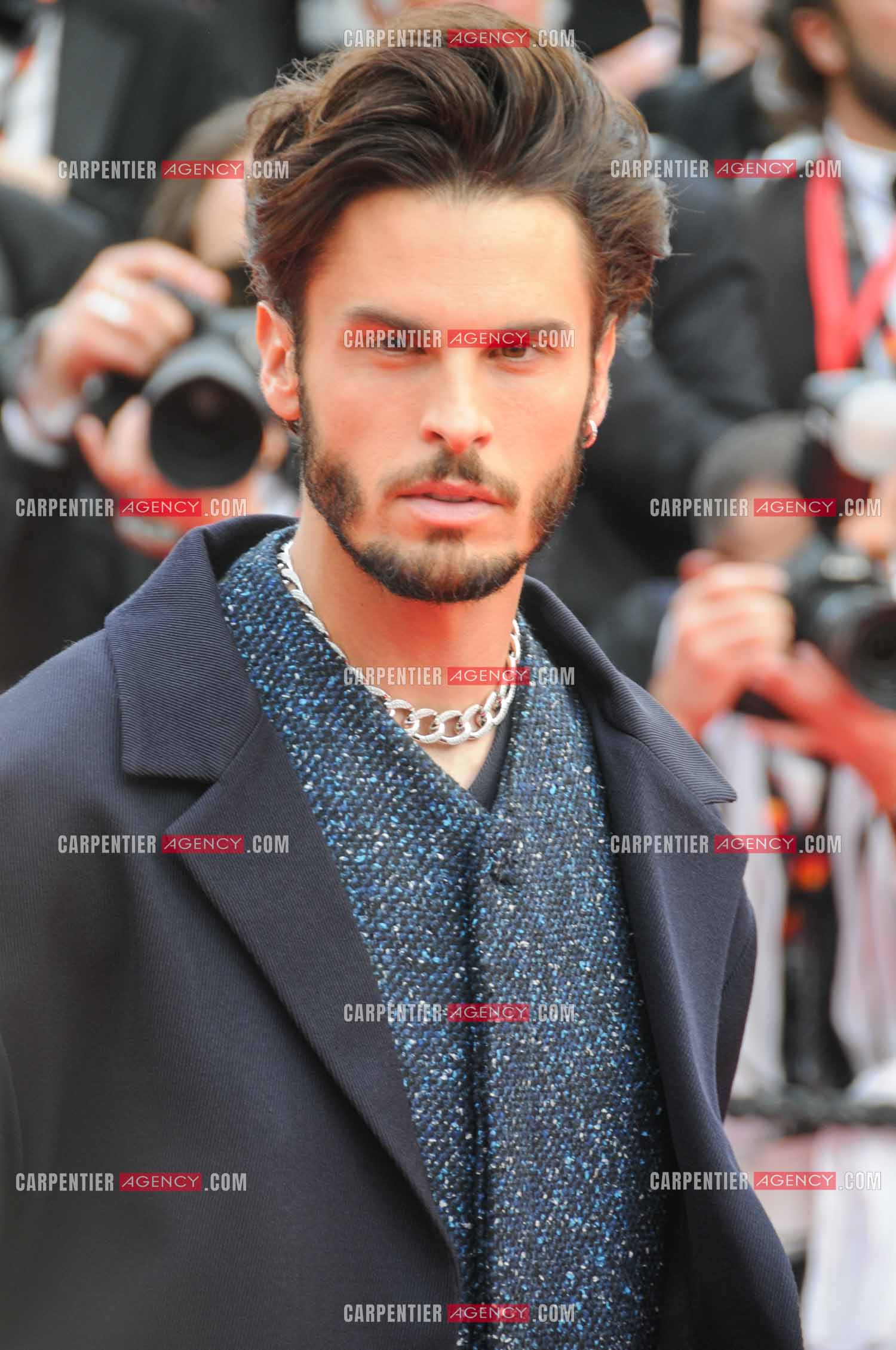 Festival de Cannes 2023. 76e édition, du 16 au 27 mai 2023 au Palais des festivals, à Cannes. Le mannequin Baptiste Giabiconi assiste à la cérémonie d'ouverture et à la projection du film “ Jeanne du Barry “.