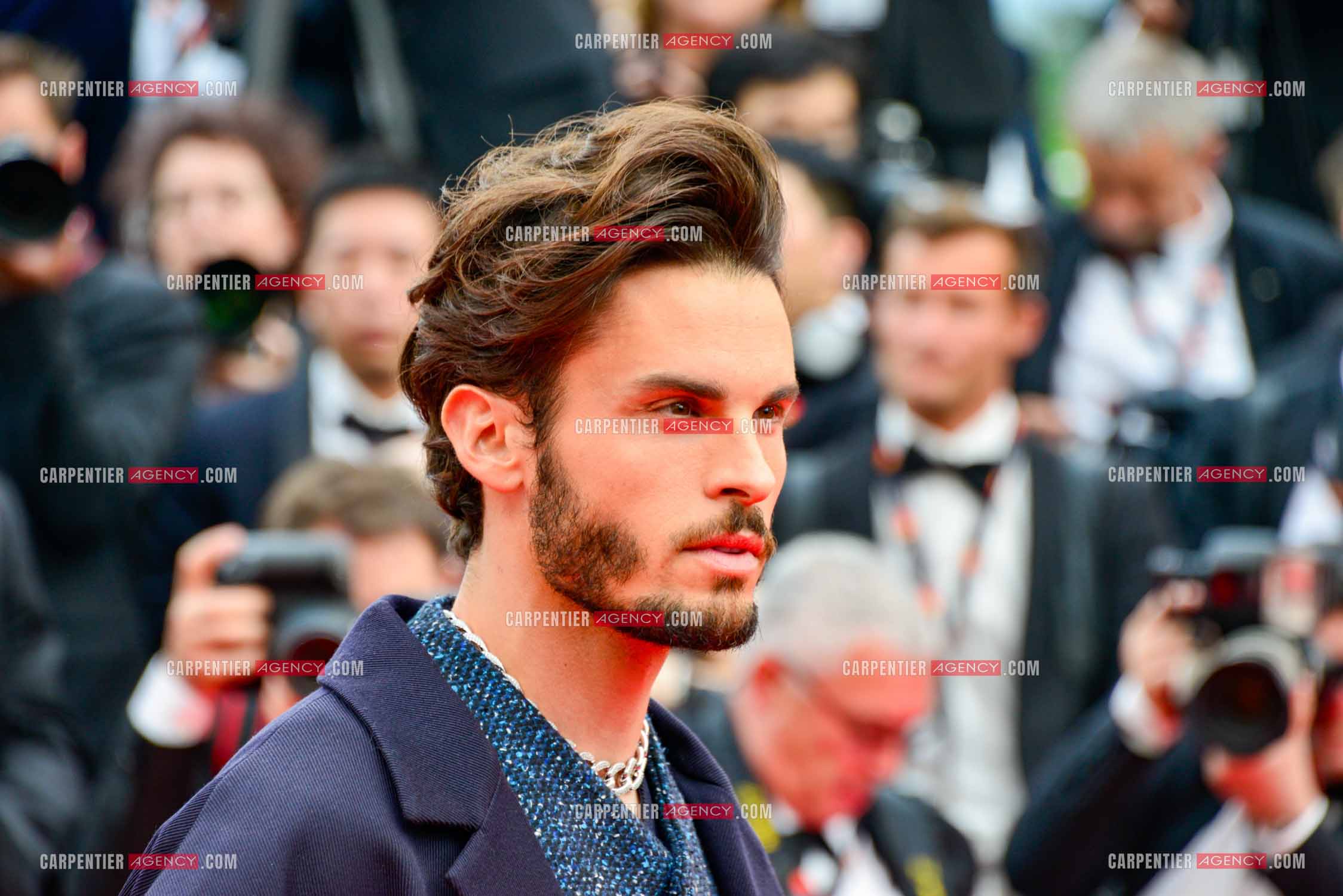 Festival de Cannes 2023. 76e édition, du 16 au 27 mai 2023 au Palais des festivals, à Cannes. Le mannequin Baptiste Giabiconi assiste à la cérémonie d'ouverture et à la projection du film “ Jeanne du Barry “.