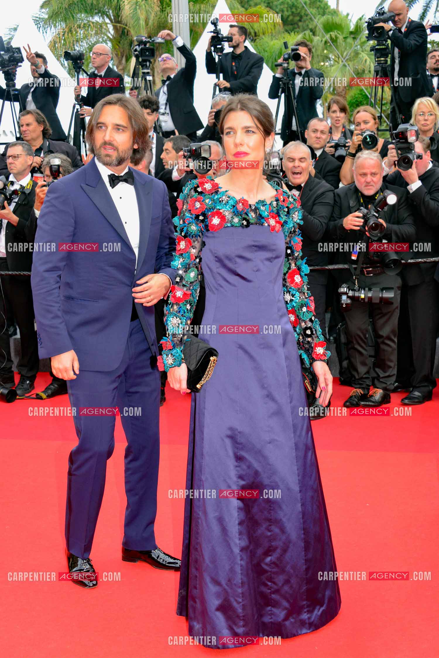 Festival de Cannes 2023. 76e édition, du 16 au 27 mai 2023 au Palais des festivals, à Cannes. Le producteur de cinéma‎ français Dimitri Rassam et Charlotte Casiraghi assistent à la cérémonie d'ouverture et à la projection du film “ Jeanne du Barry “.