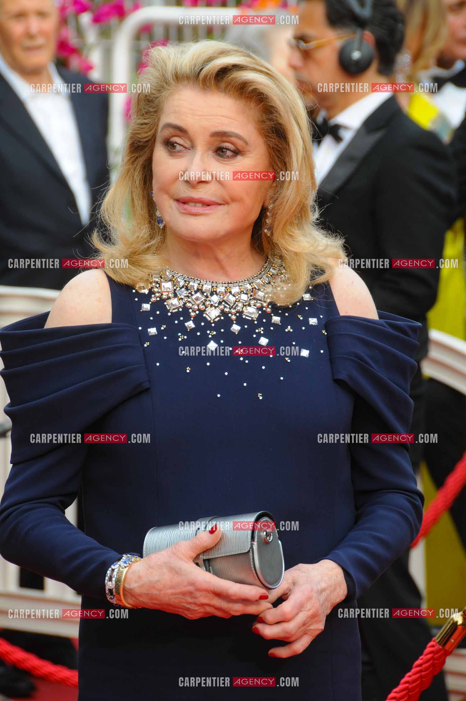 Festival de Cannes 2023. 76e édition, du 16 au 27 mai 2023 au Palais des festivals, à Cannes. L'actrice Catherine Deneuve assiste à la cérémonie d'ouverture et à la projection du film “ Jeanne du Barry “.