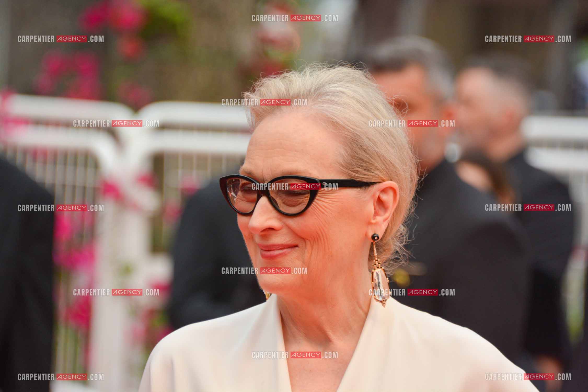 Ouverture du 77ème Festival de Cannes du 14 au 25 mai 2024. L'actrice américaine Meryl Streep sur le tapis rouge pour la cérémonie d’ouverture.