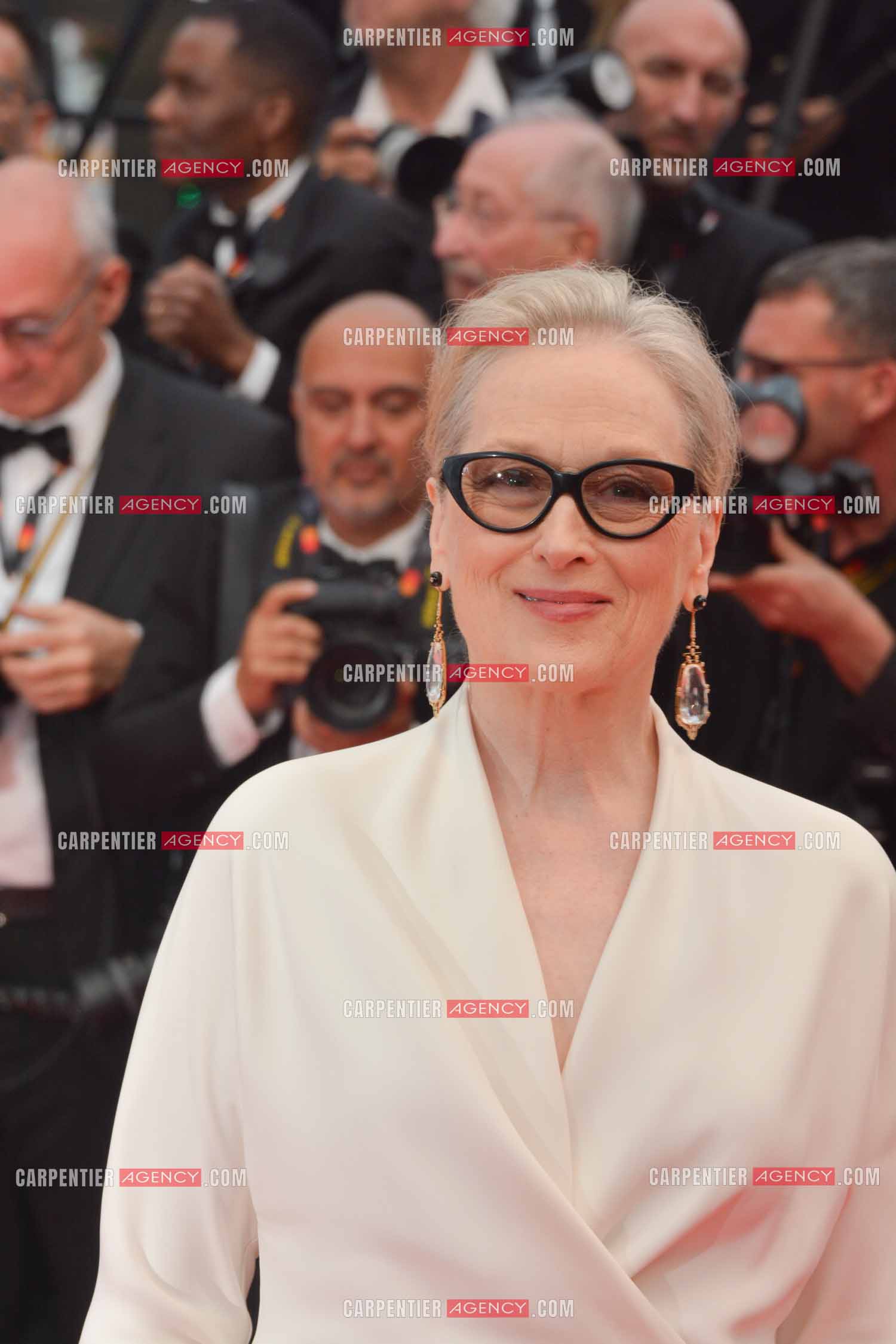 Ouverture du 77ème Festival de Cannes du 14 au 25 mai 2024. L'actrice américaine Meryl Streep sur le tapis rouge pour la cérémonie d’ouverture.