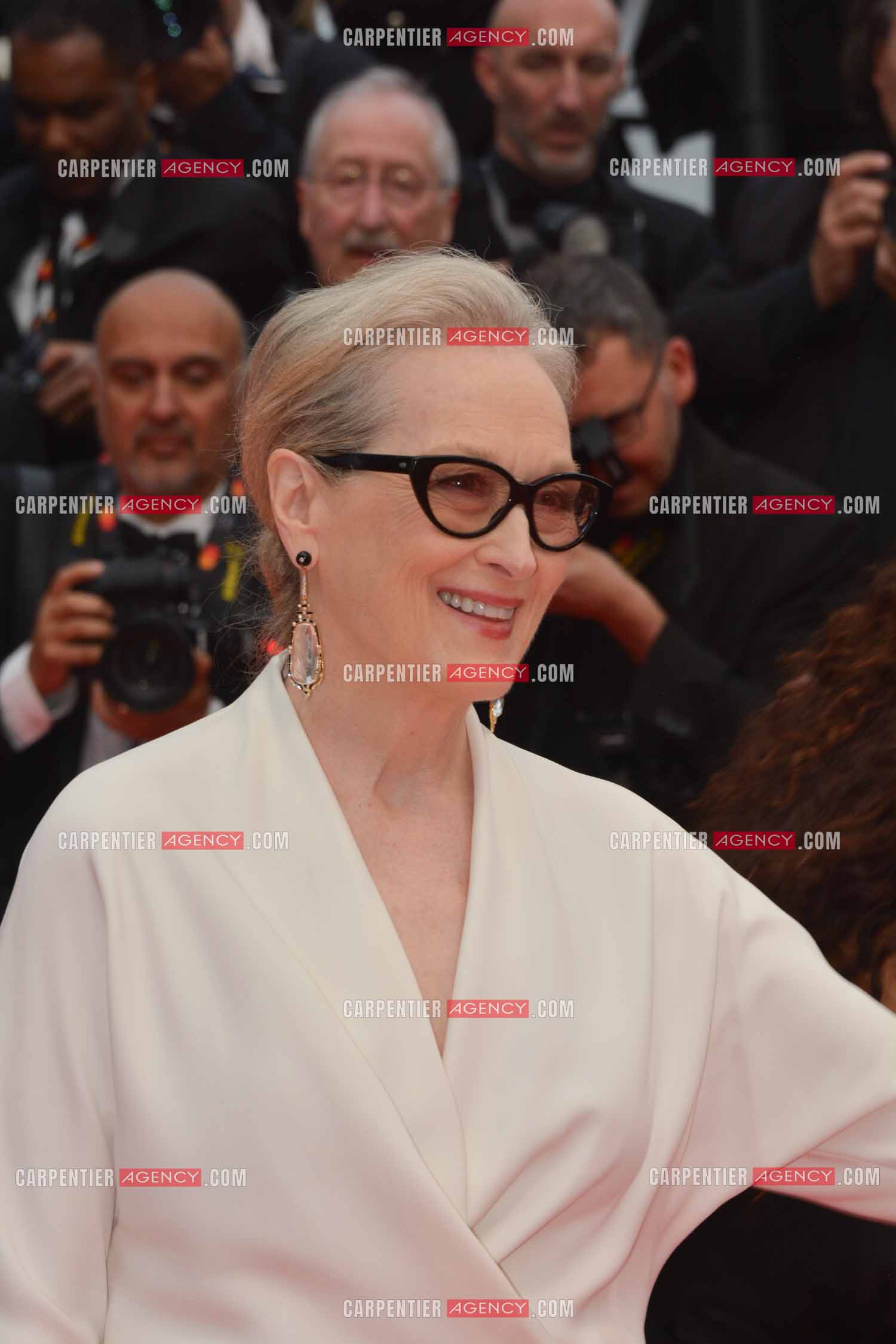 Ouverture du 77ème Festival de Cannes du 14 au 25 mai 2024. L'actrice américaine Meryl Streep sur le tapis rouge pour la cérémonie d’ouverture.