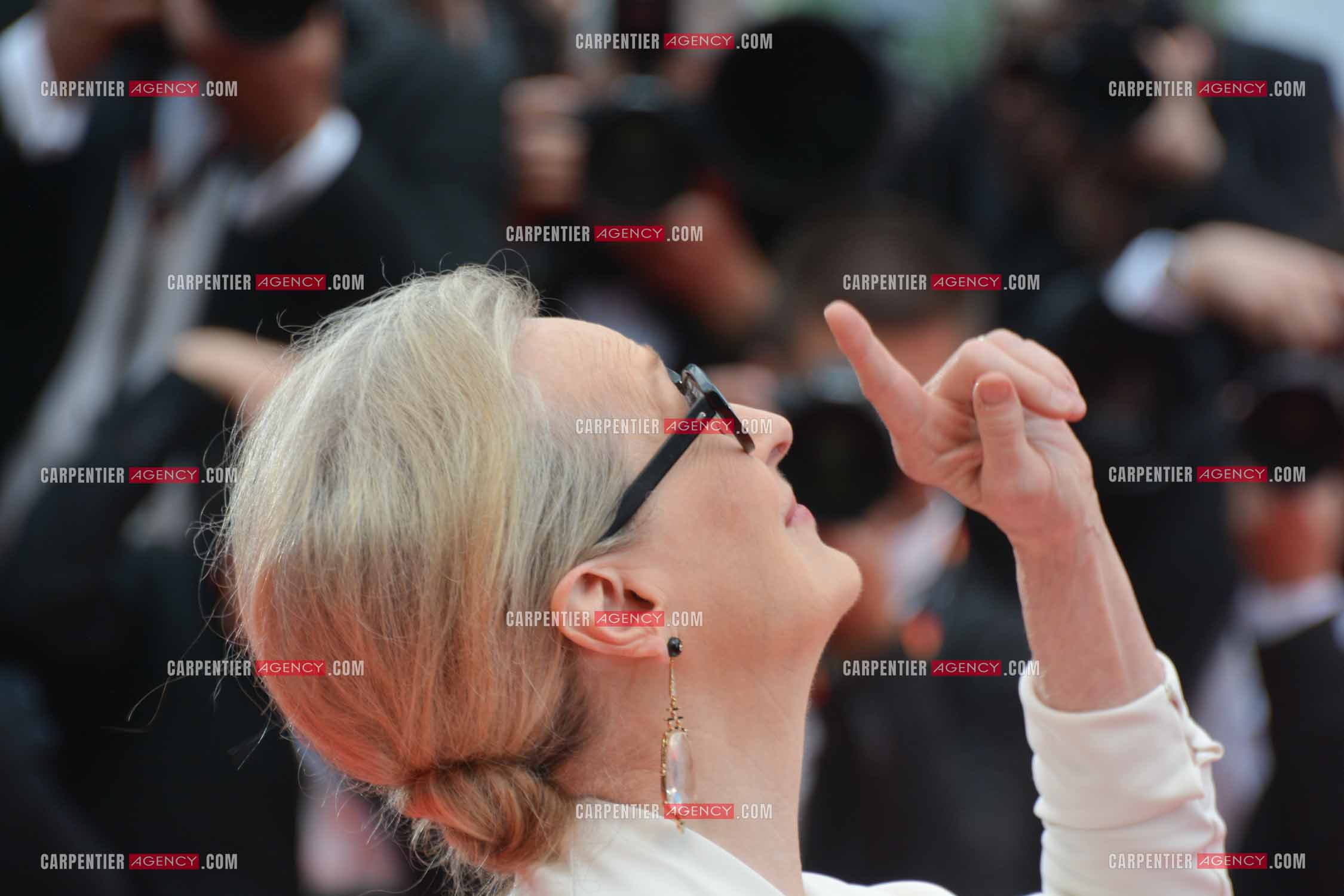 Ouverture du 77ème Festival de Cannes du 14 au 25 mai 2024. L'actrice américaine Meryl Streep sur le tapis rouge pour la cérémonie d’ouverture.