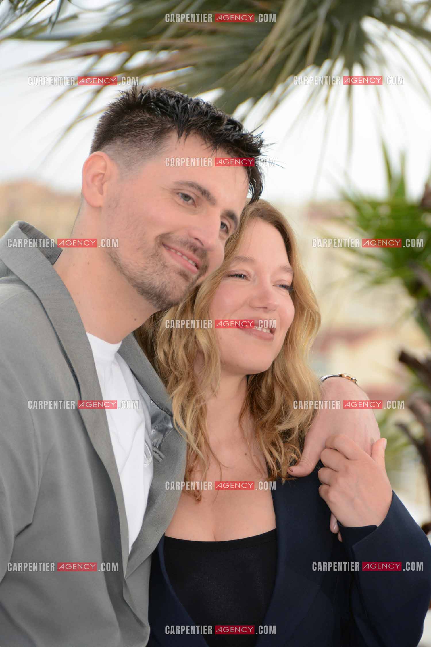 Ouverture du  77ème Festival de Cannes du 14 au 25 mai 2024. Raphael Quenard et Lea Seydoux au photocall.