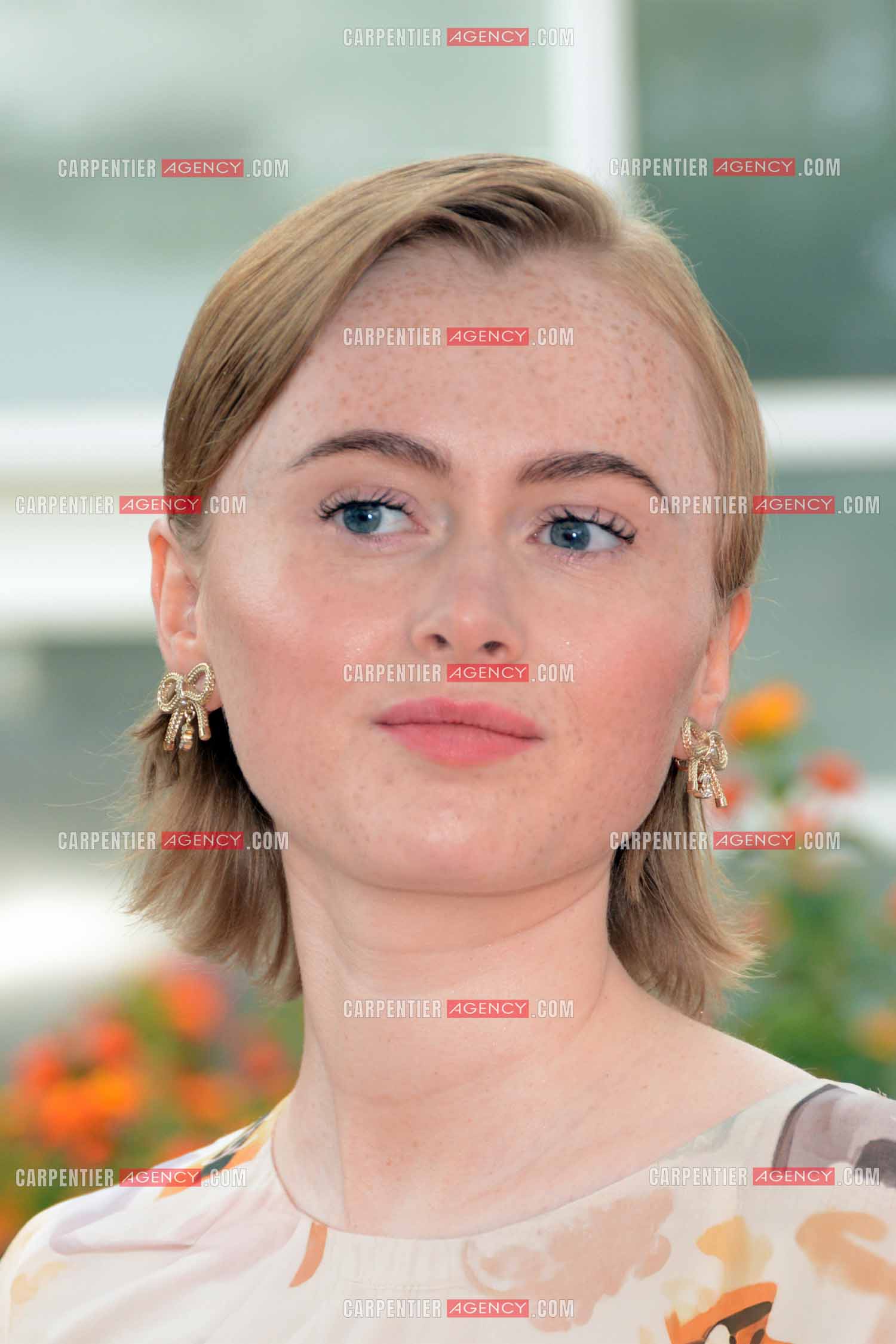 Ouverture du  77ème Festival de Cannes du 14 au 25 mai 2024. L'actrice Elín Hall lors du photocall.