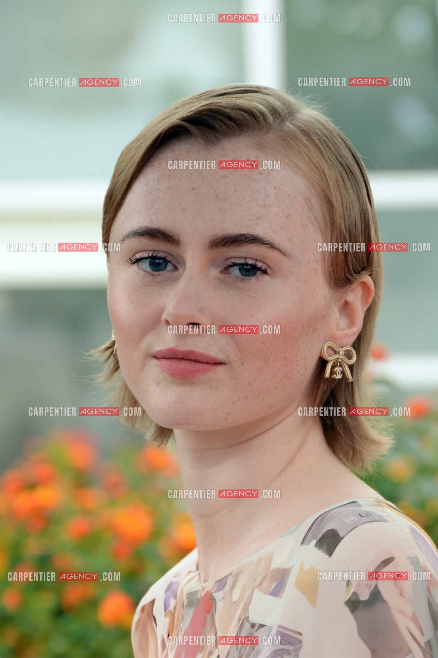 Ouverture du  77ème Festival de Cannes du 14 au 25 mai 2024. L'actrice Elín Hall lors du photocall.