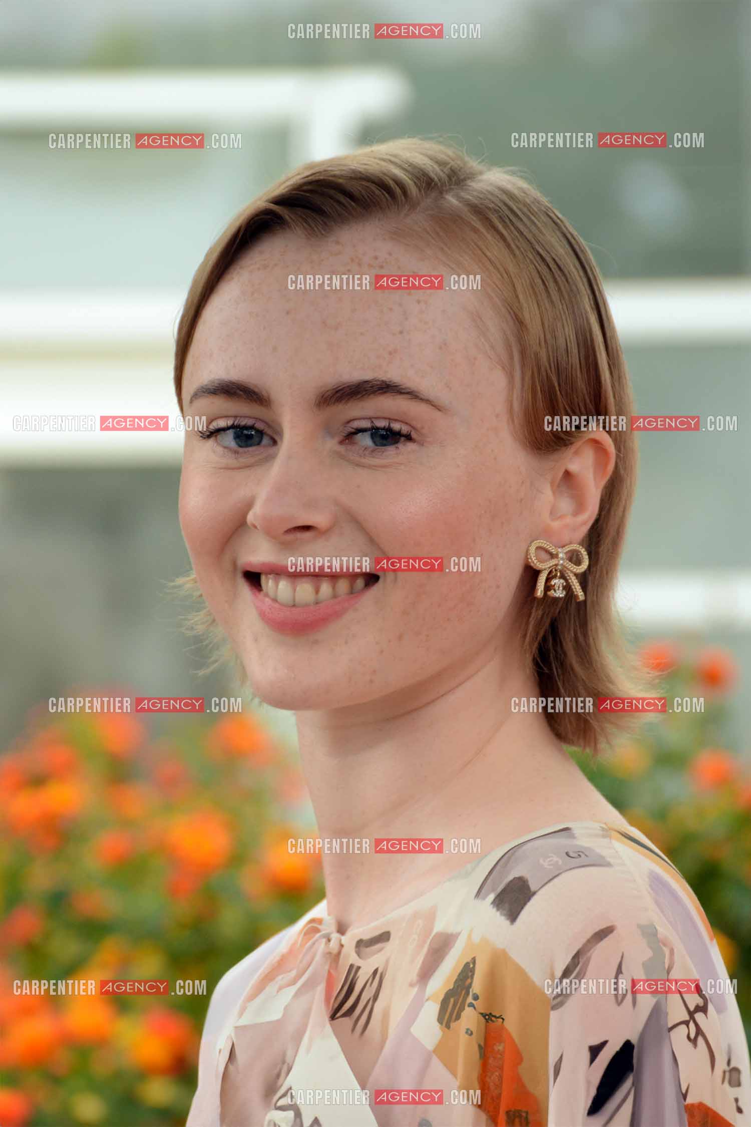 Ouverture du  77ème Festival de Cannes du 14 au 25 mai 2024. L'actrice Elín Hall lors du photocall.