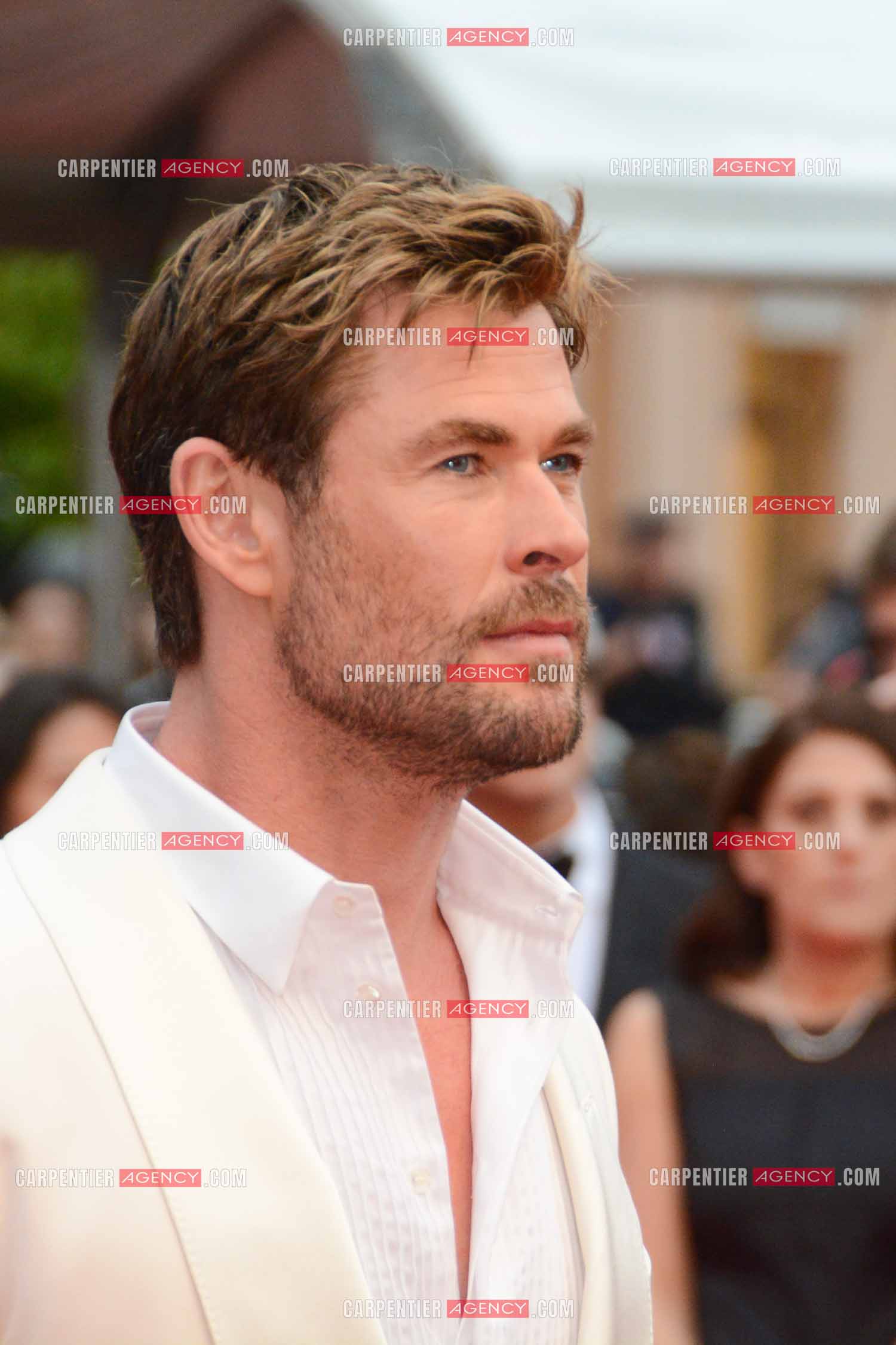 Festival de Cannes 2024. 77e édition du 14 au 25 Mai 2024. L'acteur australien Chris Hemsworth - Montée des marches “ FURIOSA “. Une saga de “ MAD MAX “.