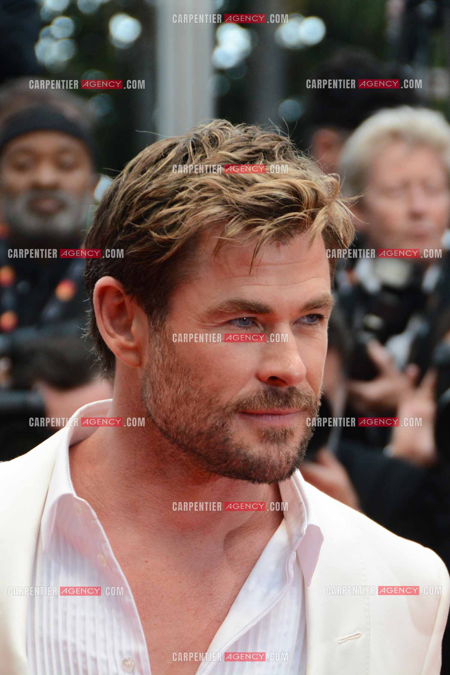 Festival de Cannes 2024. 77e édition du 14 au 25 Mai 2024. L'acteur australien Chris Hemsworth - Montée des marches “ FURIOSA “. Une saga de “ MAD MAX “.