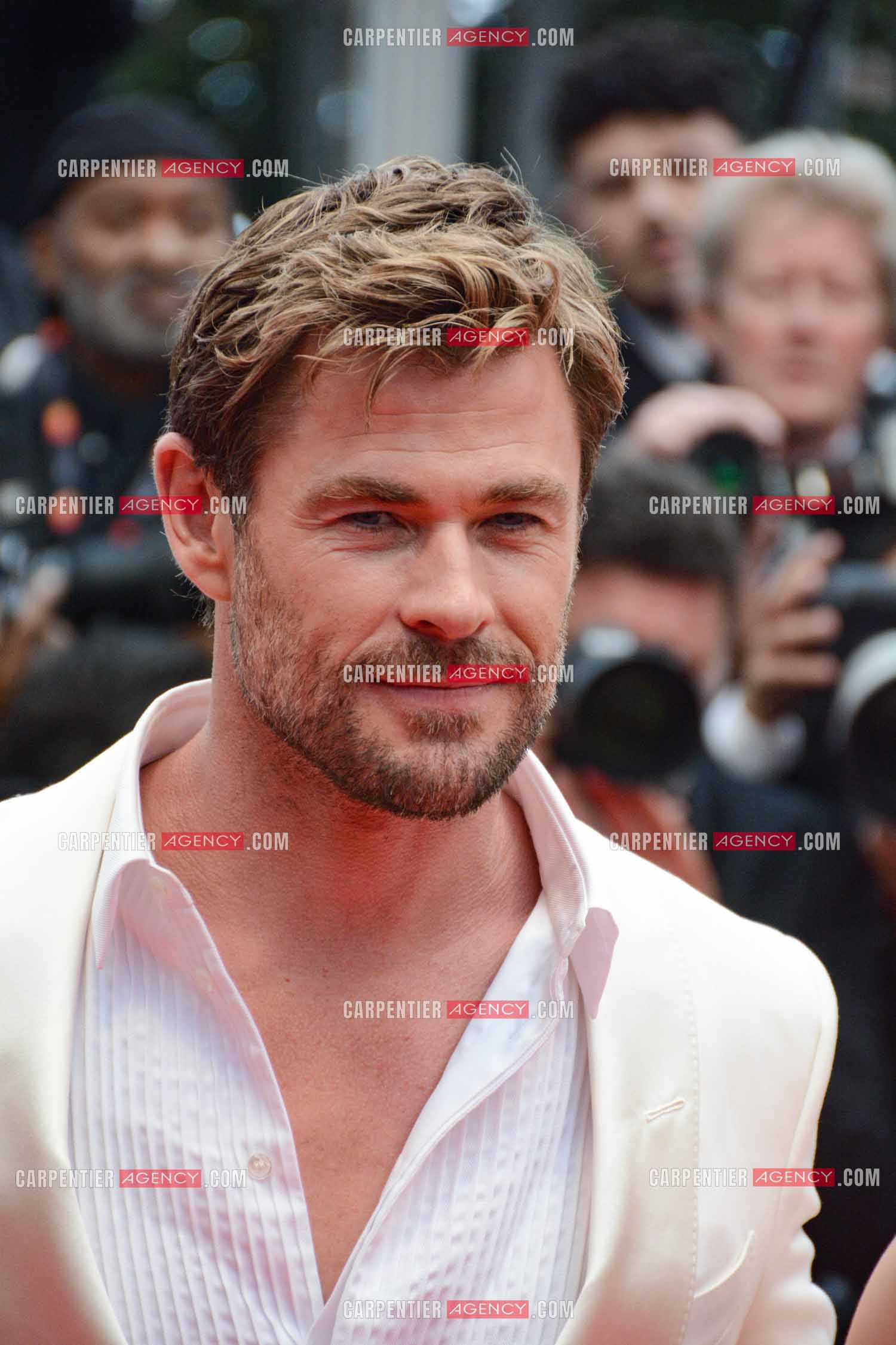 Festival de Cannes 2024. 77e édition du 14 au 25 Mai 2024. L'acteur australien Chris Hemsworth - Montée des marches “ FURIOSA “. Une saga de “ MAD MAX “.