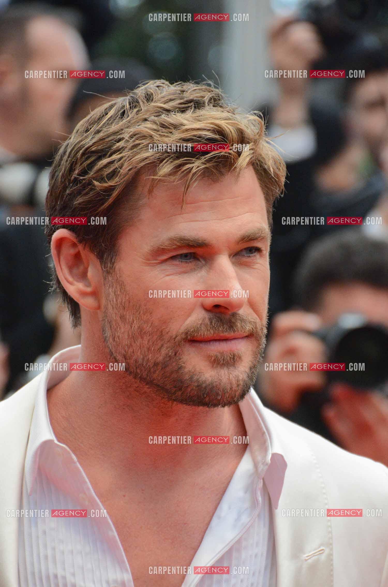 Festival de Cannes 2024. 77e édition du 14 au 25 Mai 2024. L'acteur australien Chris Hemsworth - Montée des marches “ FURIOSA “. Une saga de “ MAD MAX “.