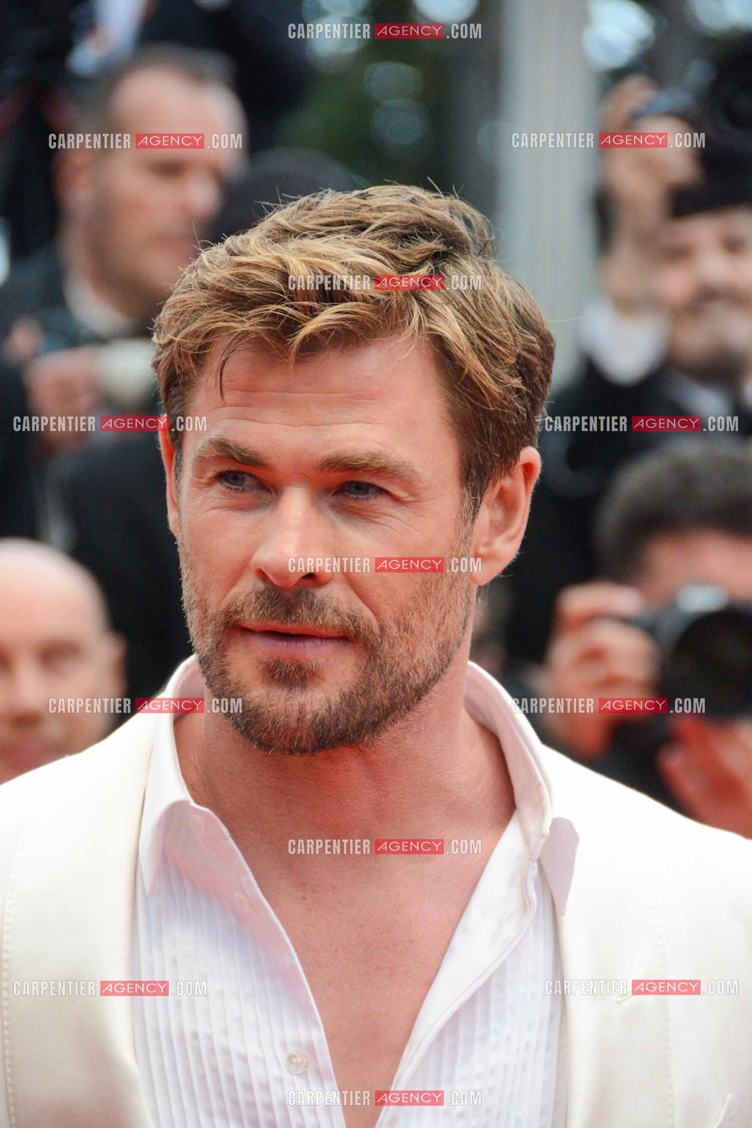 Festival de Cannes 2024. 77e édition du 14 au 25 Mai 2024. L'acteur australien Chris Hemsworth - Montée des marches “ FURIOSA “. Une saga de “ MAD MAX “.