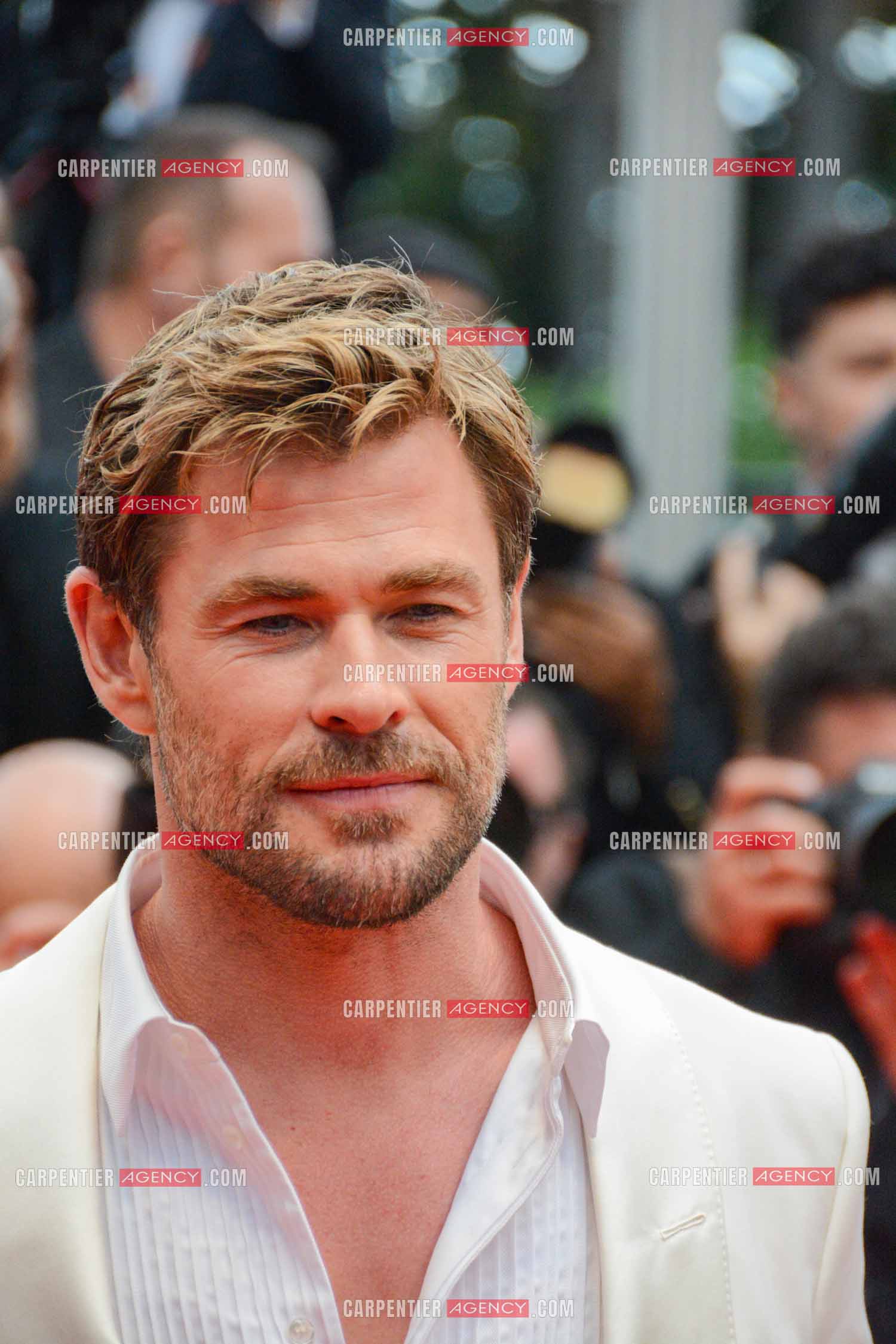 Festival de Cannes 2024. 77e édition du 14 au 25 Mai 2024. L'acteur australien Chris Hemsworth - Montée des marches “ FURIOSA “. Une saga de “ MAD MAX “.