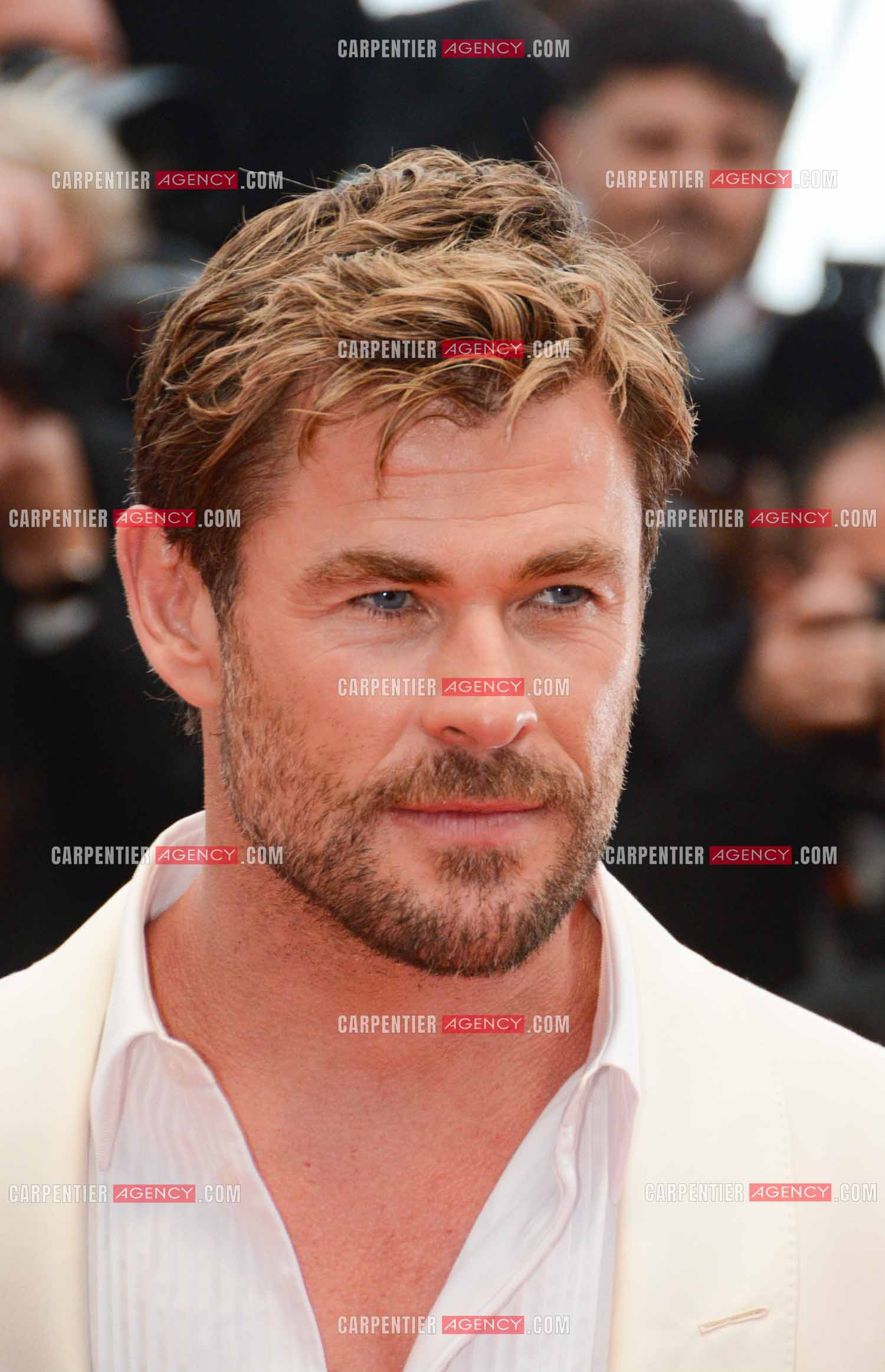 Festival de Cannes 2024. 77e édition du 14 au 25 Mai 2024. L'acteur australien Chris Hemsworth - Montée des marches “ FURIOSA “. Une saga de “ MAD MAX “.
