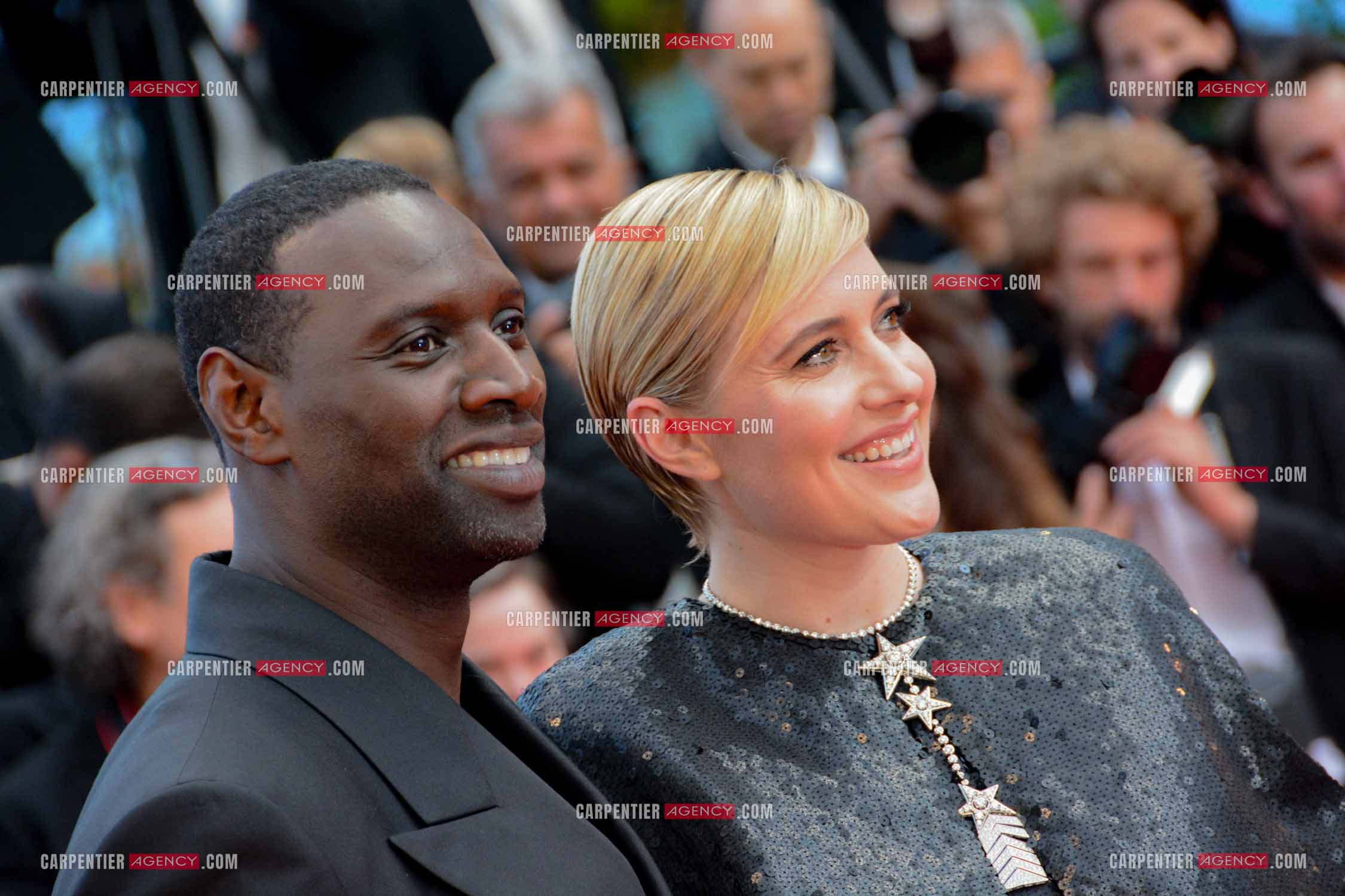 Festival de Cannes 2024. 77e édition du 14 au 25 Mai 2024. Montée des marches du film “ Megalopolis “. L'acteur Omar Sy et l'actrice Greta Gerwig.
