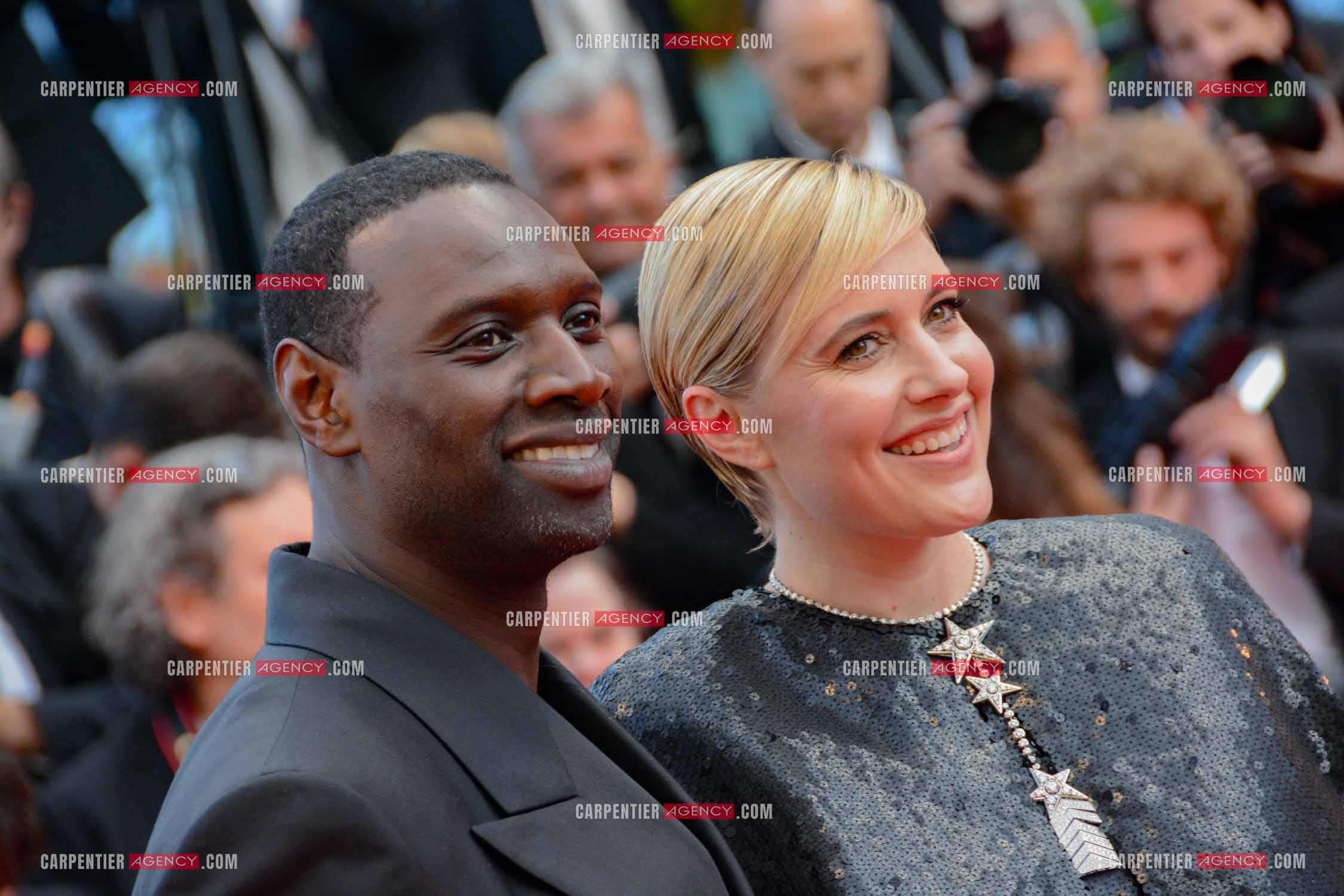 Festival de Cannes 2024. 77e édition du 14 au 25 Mai 2024. Montée des marches du film “ Megalopolis “. L'acteur Omar Sy et l'actrice Greta Gerwig.