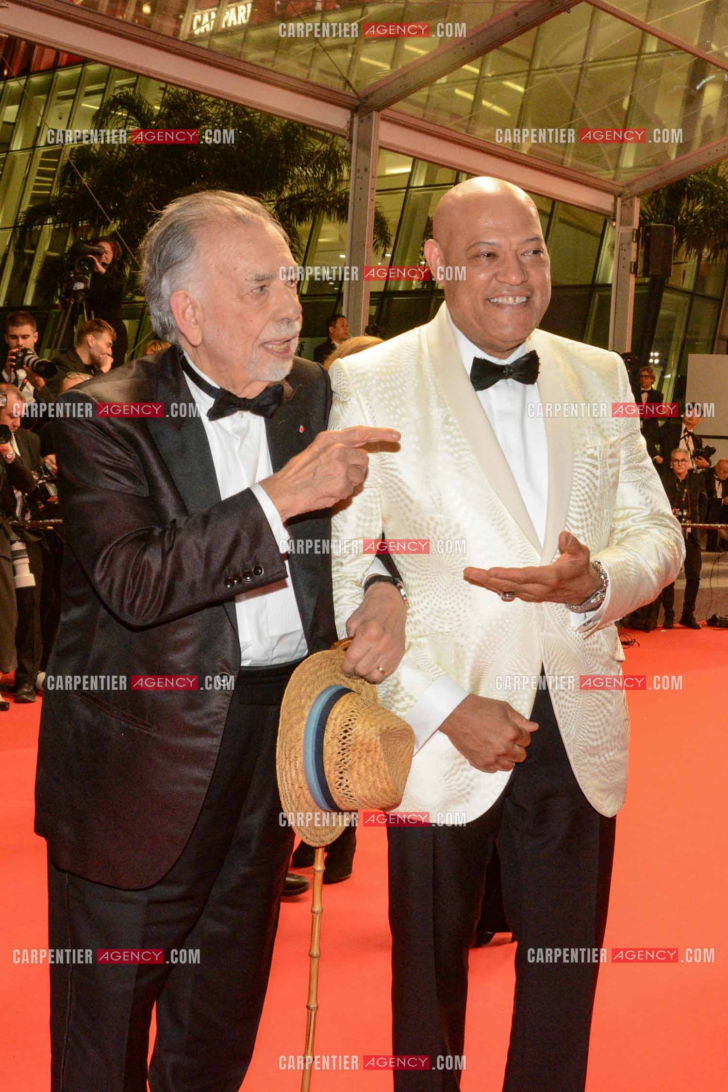 Festival de Cannes 2024. 77e édition du 14 au 25 Mai 2024. Laurence Fishburne et  Francis Ford Coppola pour la projection du film “ Megalopolis “.