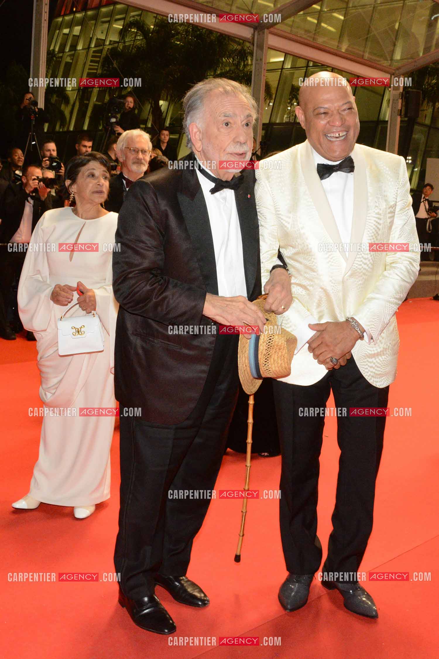 Festival de Cannes 2024. 77e édition du 14 au 25 Mai 2024. Laurence Fishburne et  Francis Ford Coppola pour la projection du film “ Megalopolis “.