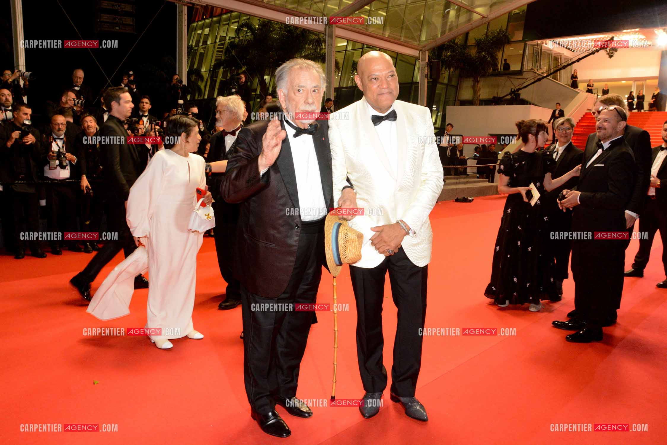 Festival de Cannes 2024. 77e édition du 14 au 25 Mai 2024. Laurence Fishburne et  Francis Ford Coppola pour la projection du film “ Megalopolis “.