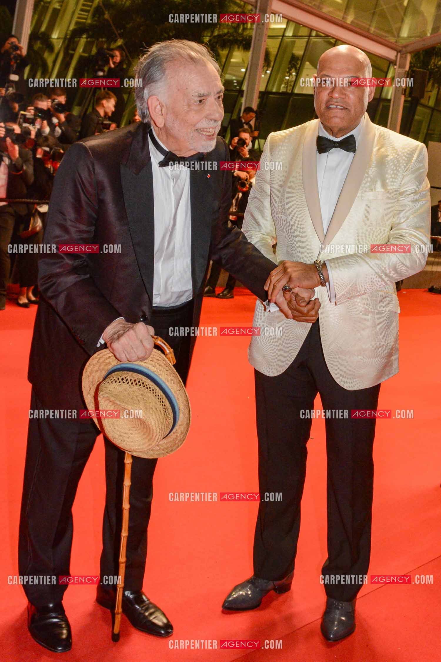 Festival de Cannes 2024. 77e édition du 14 au 25 Mai 2024. Laurence Fishburne et  Francis Ford Coppola pour la projection du film “ Megalopolis “.