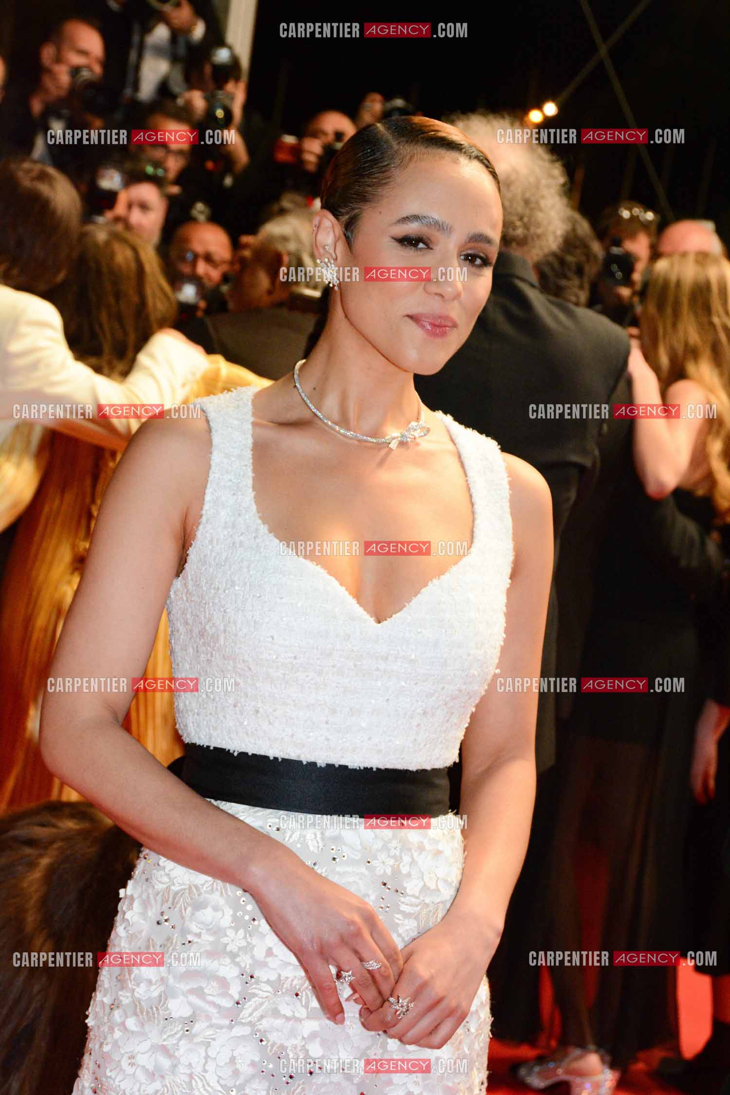 Festival de Cannes 2024. 77e édition du 14 au 25 Mai 2024. L'actrice Nathalie Emmanuel pour la projection du film “ Megalopolis “.