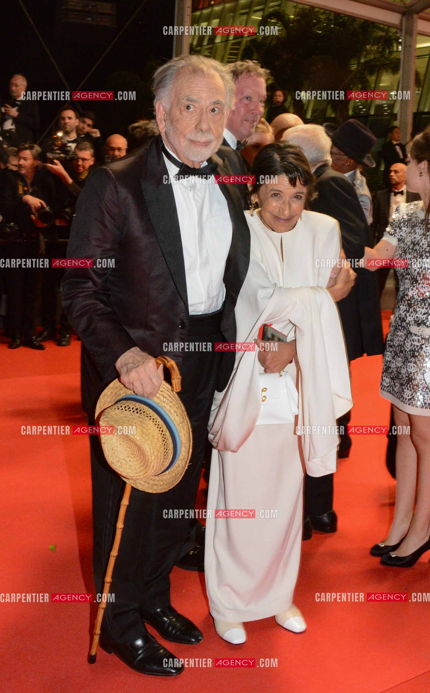 Festival de Cannes 2024. 77e édition du 14 au 25 Mai 2024. Le réalisateur et sénariste Francis Ford Coppola et l'actrice Kathryn Hunter pour la projection du film “ Megalopolis “.