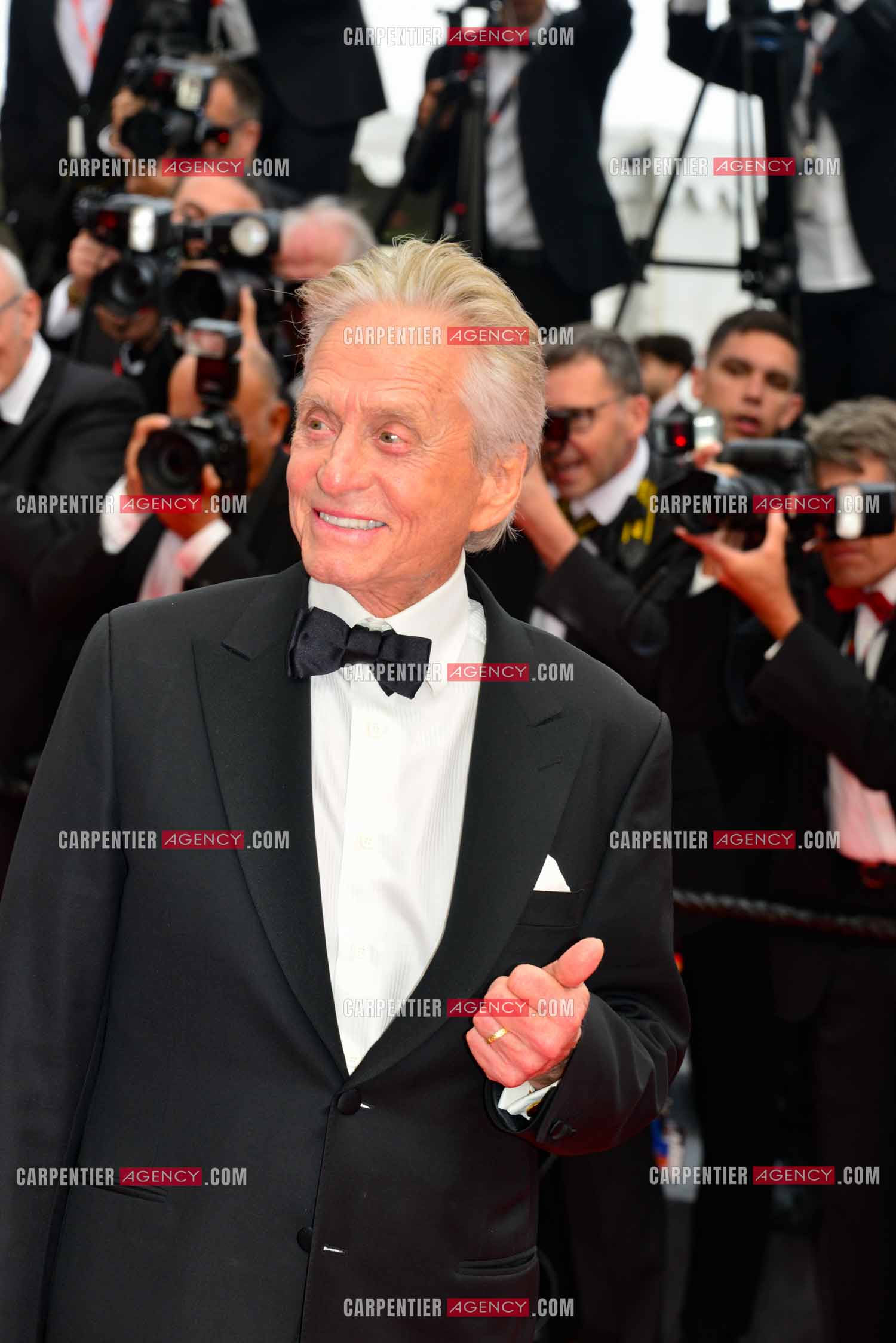 Festival de Cannes 2023. 76e édition, du 16 au 27 mai 2023 au Palais des festivals, à Cannes. Michael Douglas reçoit la Palme d'honneur.
