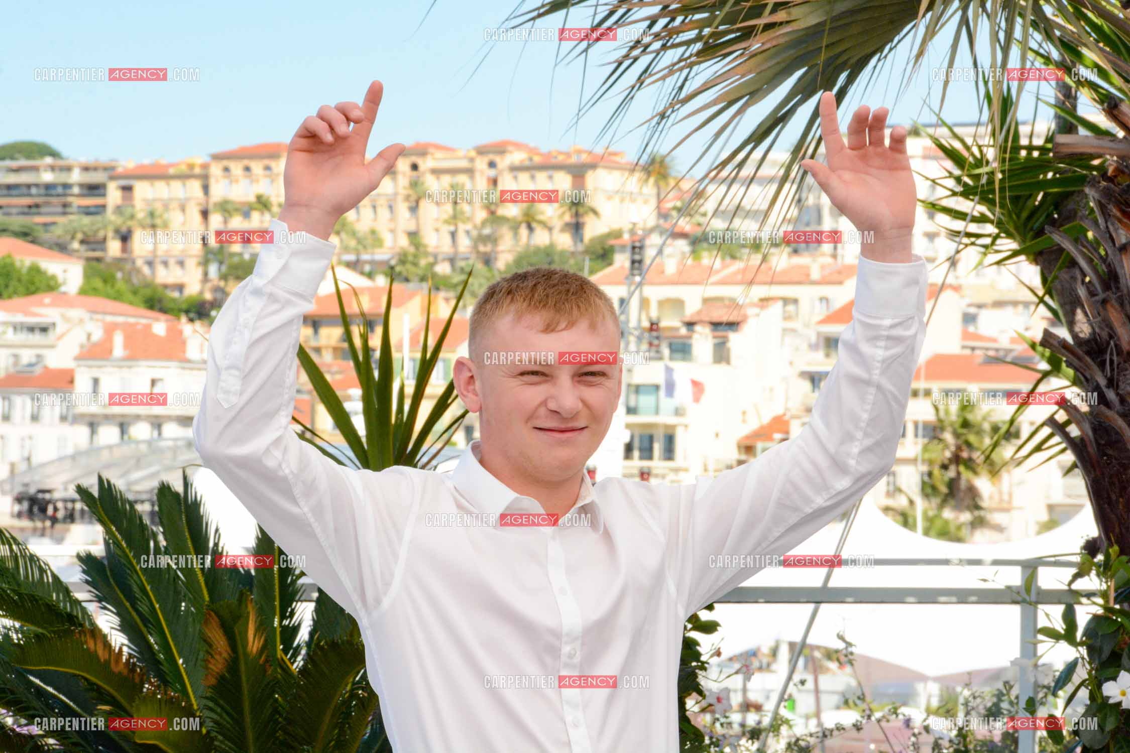 Festival de Cannes 2024. 77e édition du 14 au 25 Mai 2024. Photocall du film " Vingt Dieux ". L'acteur  Clément Faveau.