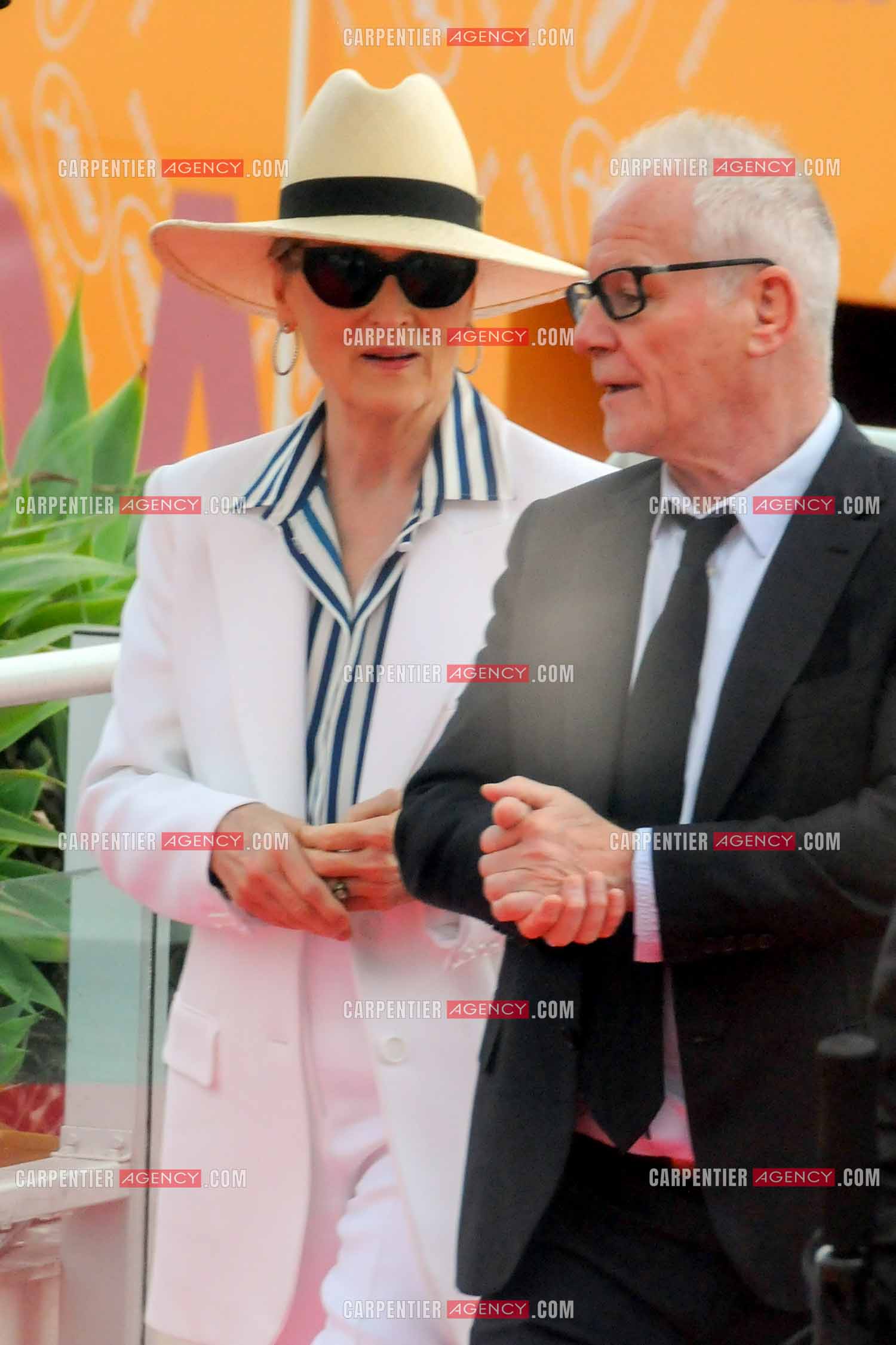 Festival de Cannes 2024. 77e édition du 14 au 25 Mai 2024. L'actrice Meryl Streep arrive à un photocall.