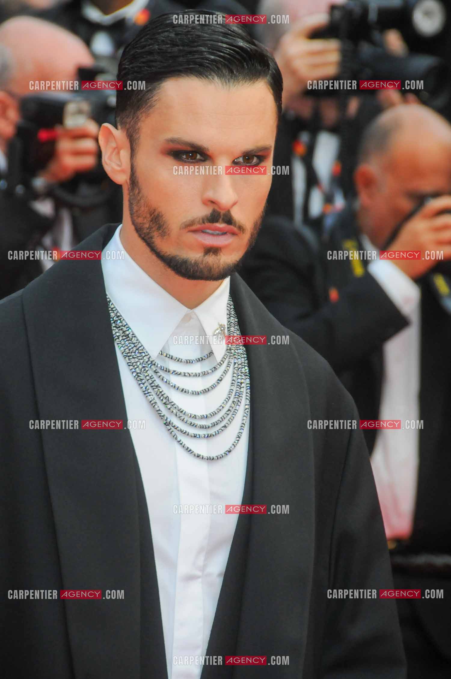 Festival de Cannes 2024. 77e édition du 14 au 25 Mai 2024. Montée des marches du film “ Le deuxième acte “ pour la cérémonie d’ouverture. Le mannequin Baptiste Giabiconi.