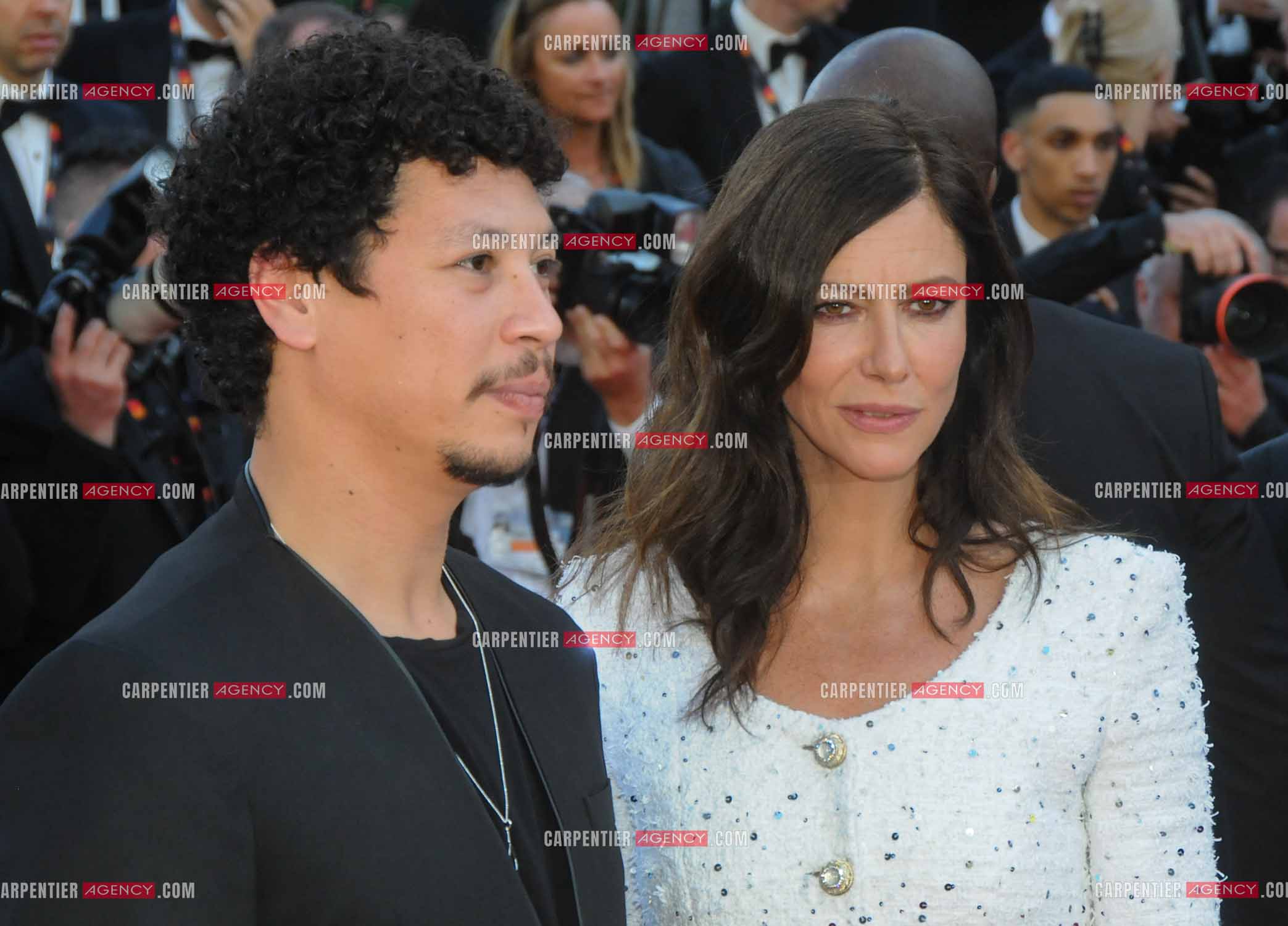 Festival de Cannes 2024. 77e édition du 14 au 25 Mai 2024. Montée des marches du film “ Megalopolis “. Anna Mouglalis et Ayoub Gretaa .