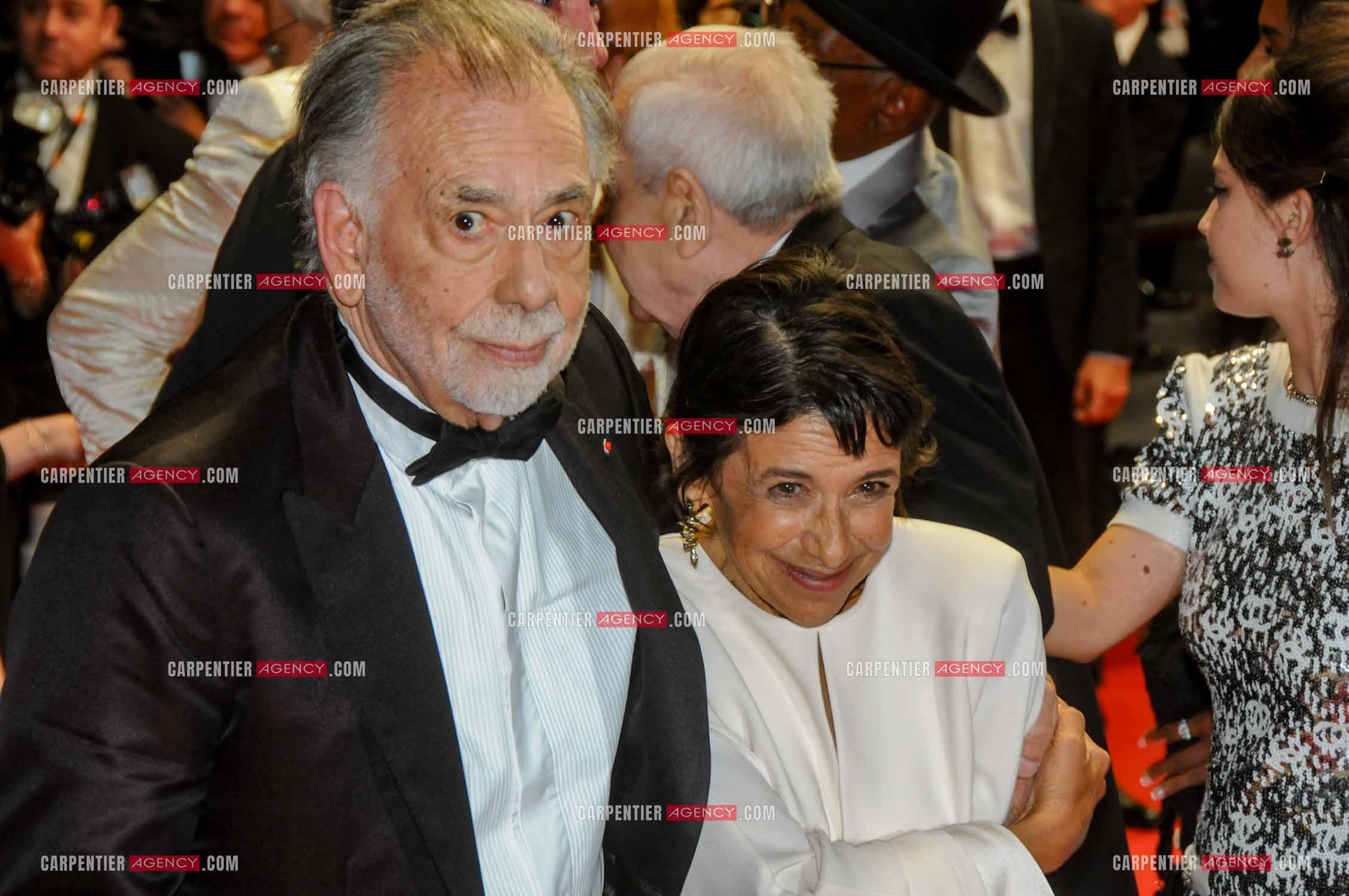 Festival de Cannes 2024. 77e édition du 14 au 25 Mai 2024. Le réalisateur et sénariste Francis Ford Coppola et l'actrice Kathryn Hunter pour la projection du film “ Megalopolis “.
