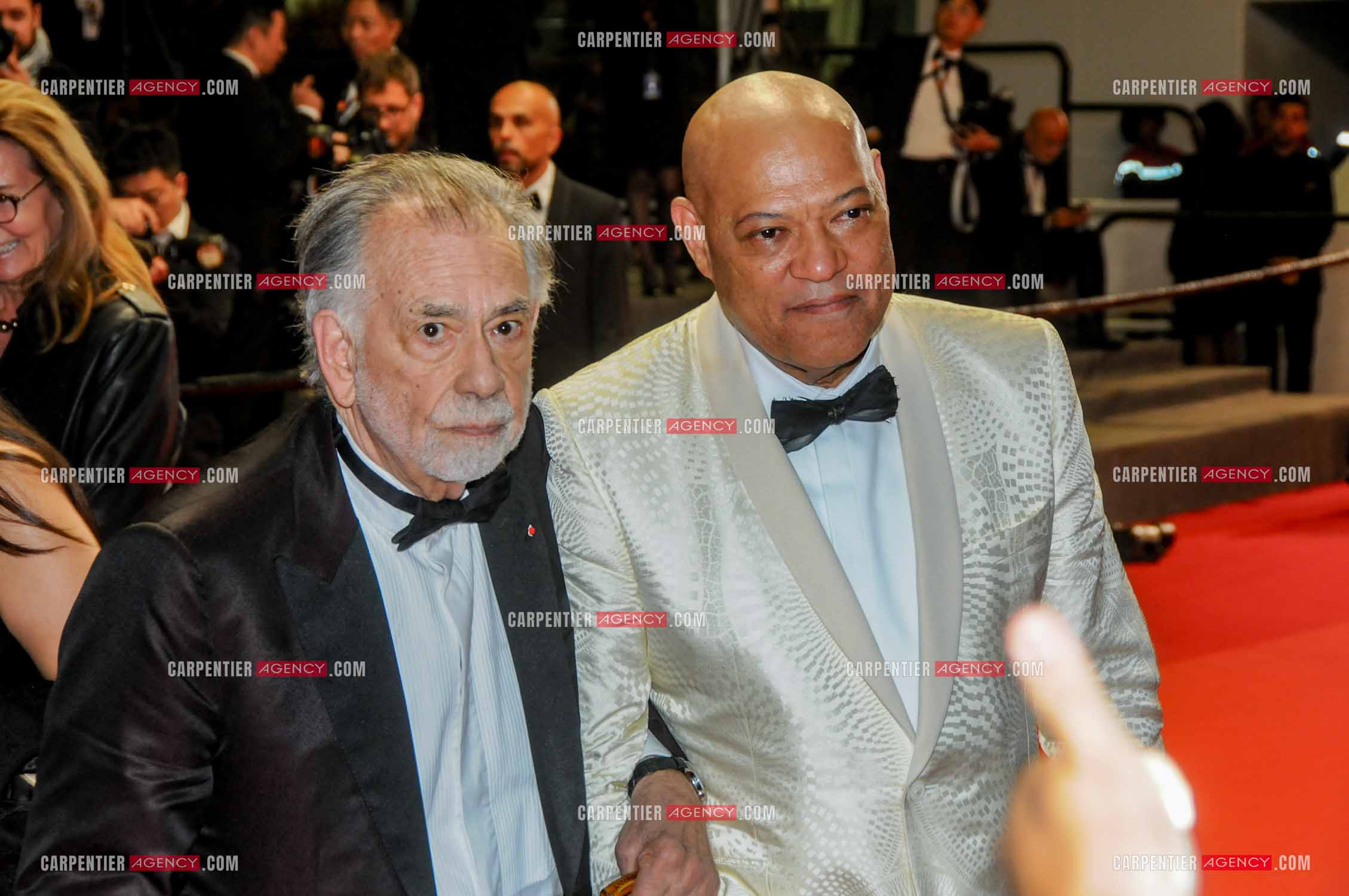 Festival de Cannes 2024. 77e édition du 14 au 25 Mai 2024. Laurence Fishburne et  Francis Ford Coppola pour la projection du film “ Megalopolis “.