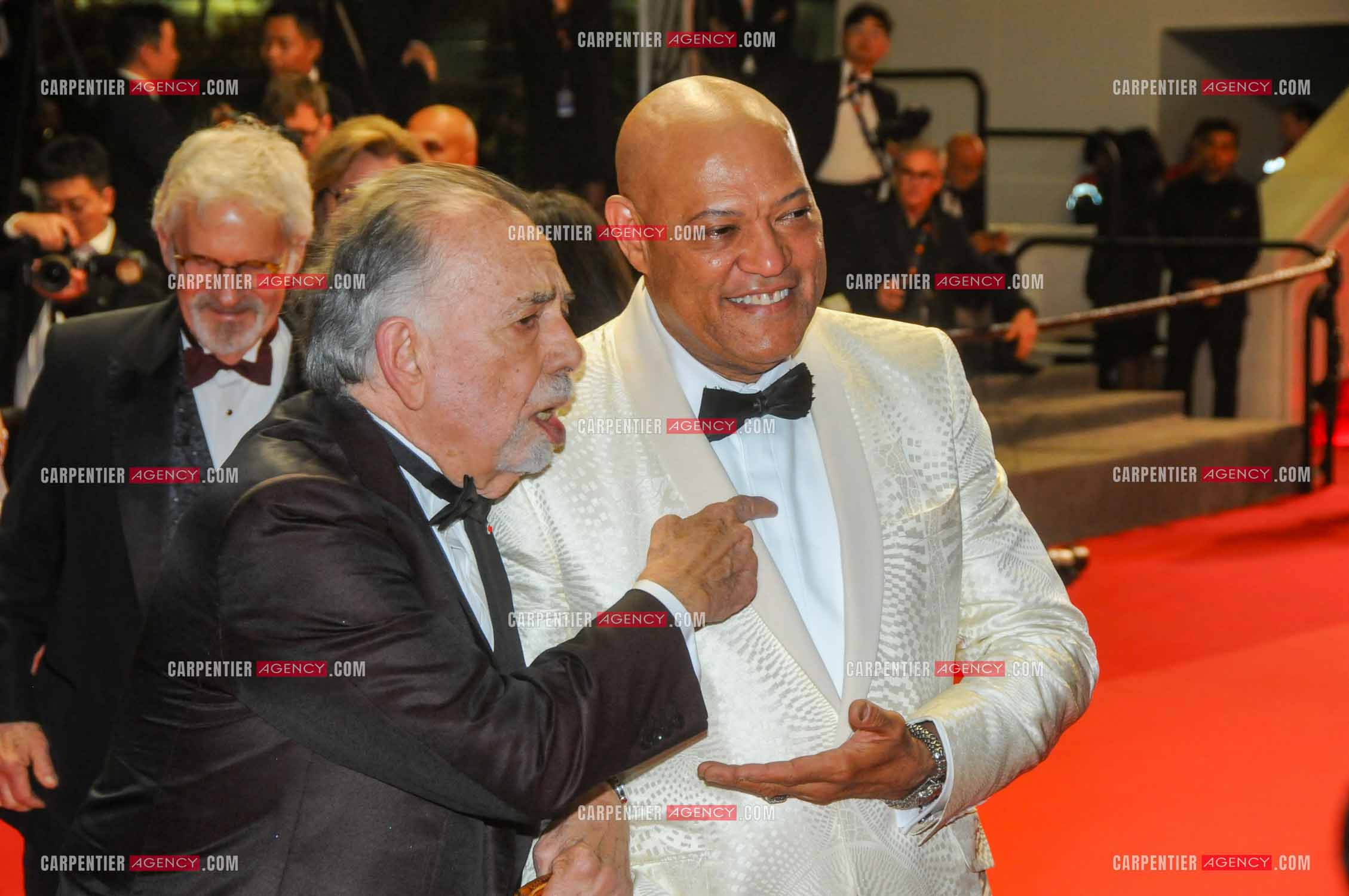 Festival de Cannes 2024. 77e édition du 14 au 25 Mai 2024. Laurence Fishburne et  Francis Ford Coppola pour la projection du film “ Megalopolis “.