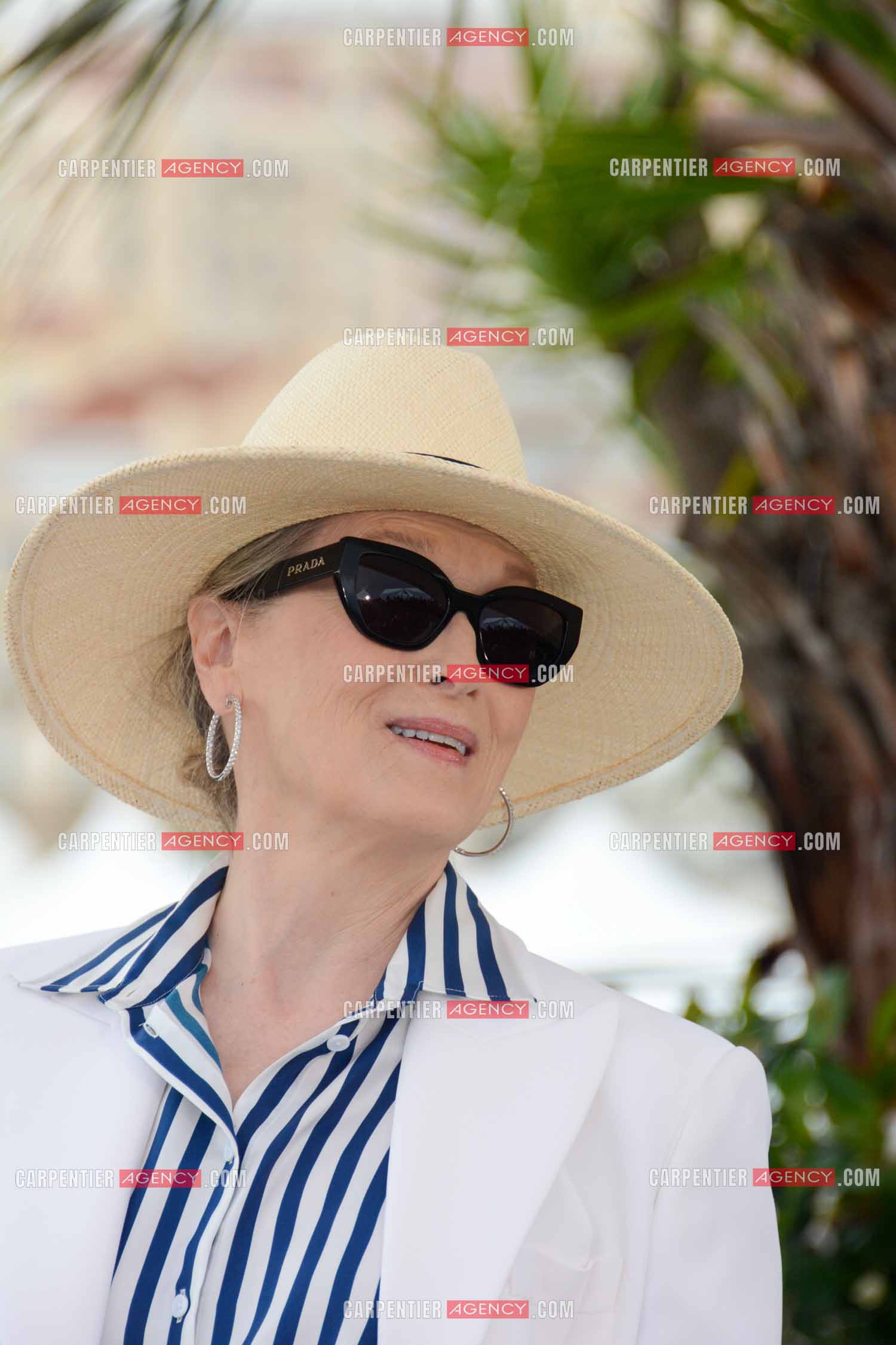 Ouverture du  77ème Festival de Cannes du 14 au 25 mai 2024. Meryl Streep reçoit une Palme d’Or honorifique et assiste à un photocall.