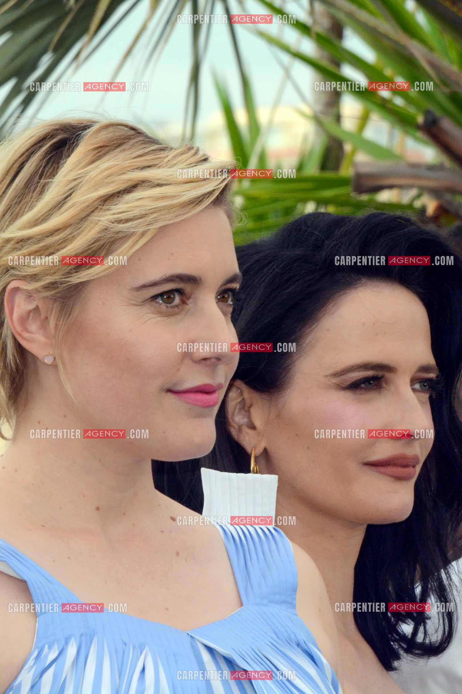 Ouverture du  77ème Festival de Cannes du 14 au 25 mai 2024. Photocall du Jury des Longs Métrages: Les actrices Greta Gerwig et Eva Green.