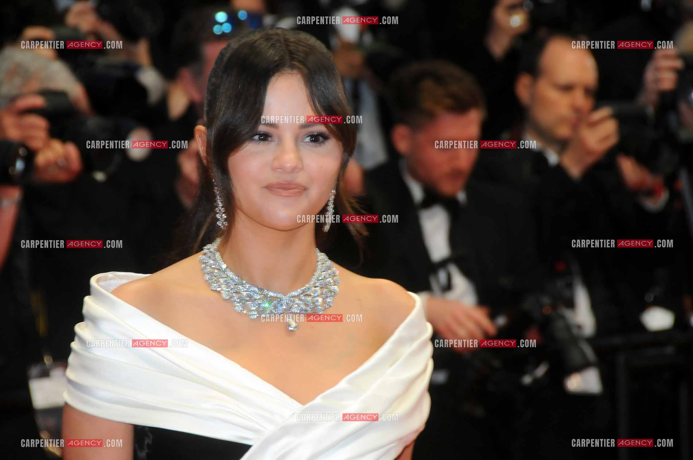 Ouverture du  77ème Festival de Cannes du 14 au 25 mai 2024. Montée des marches du film “ Emilia Perez “. L'actrice Selena Gomez.