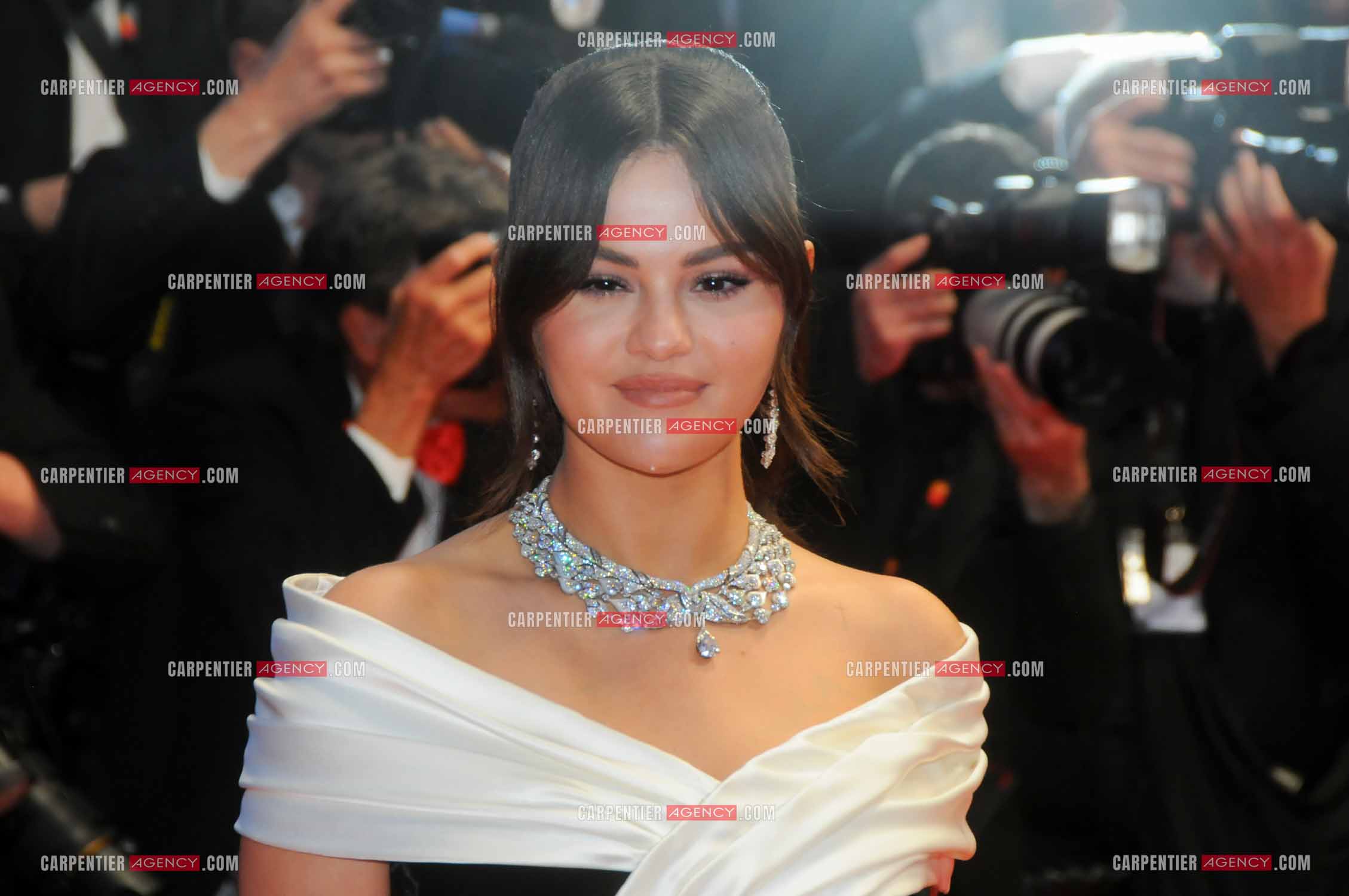 Ouverture du  77ème Festival de Cannes du 14 au 25 mai 2024. Montée des marches du film “ Emilia Perez “. L'actrice Selena Gomez.