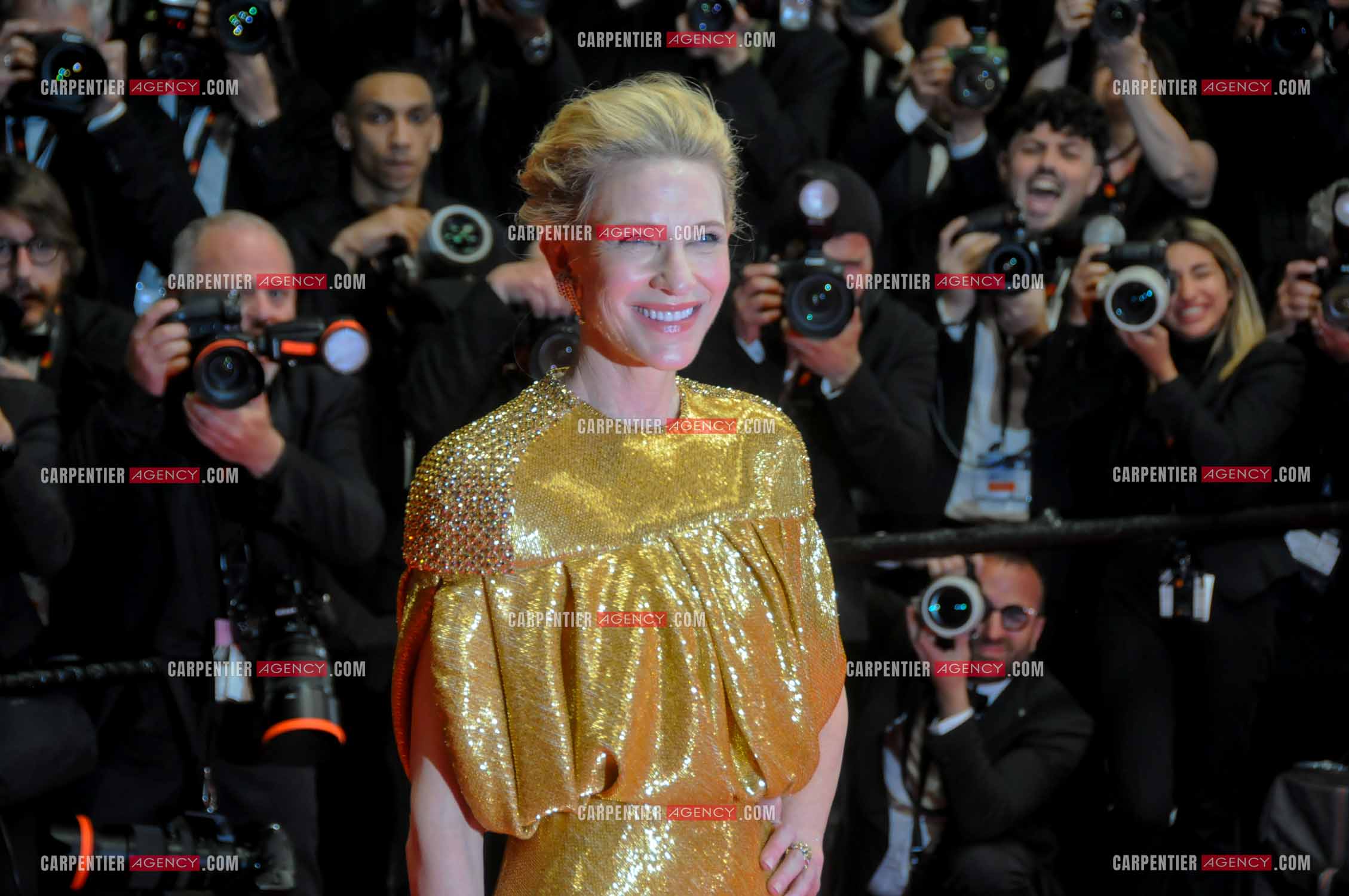 Ouverture du  77ème Festival de Cannes du 14 au 25 mai 2024. Montée des marches du film “ Emilia Perez “. Cate Blanchett