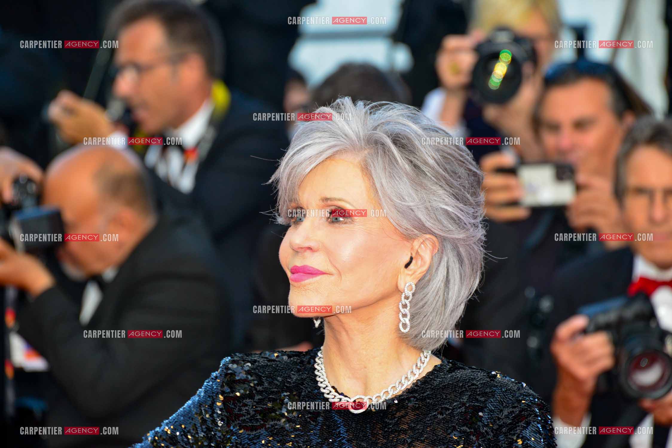 Festival de Cannes 2023. 76e édition du 16 au 27 mai 2023 au Palais des festivals, à Cannes. L'actrice Américaine Jane Fonda assiste à la cérémonie de clôture et à la projection du film “ Élémentaire  “.