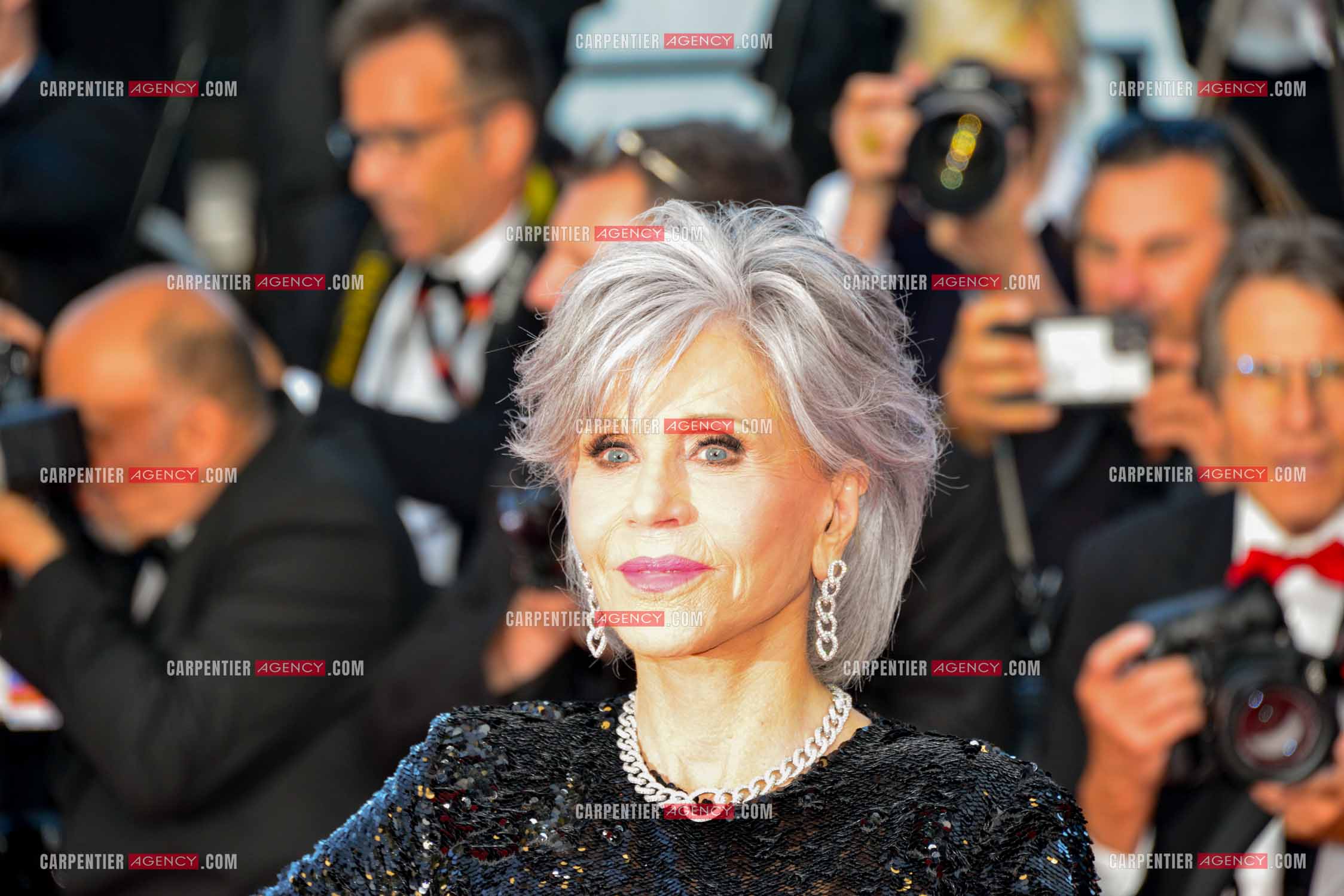 Festival de Cannes 2023. 76e édition du 16 au 27 mai 2023 au Palais des festivals, à Cannes. L'actrice Américaine Jane Fonda assiste à la cérémonie de clôture et à la projection du film “ Élémentaire  “.