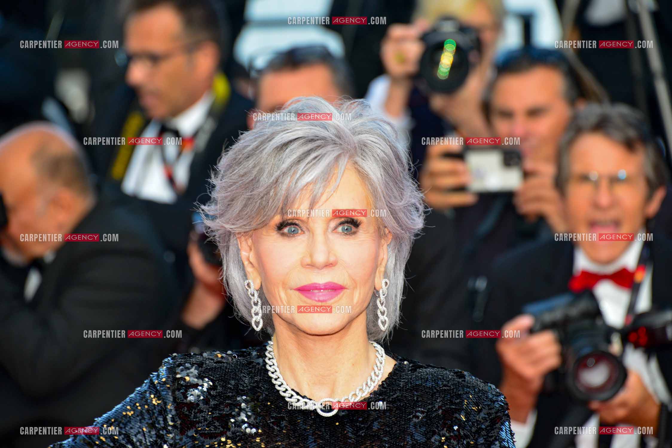 Festival de Cannes 2023. 76e édition du 16 au 27 mai 2023 au Palais des festivals, à Cannes. L'actrice Américaine Jane Fonda assiste à la cérémonie de clôture et à la projection du film “ Élémentaire  “.