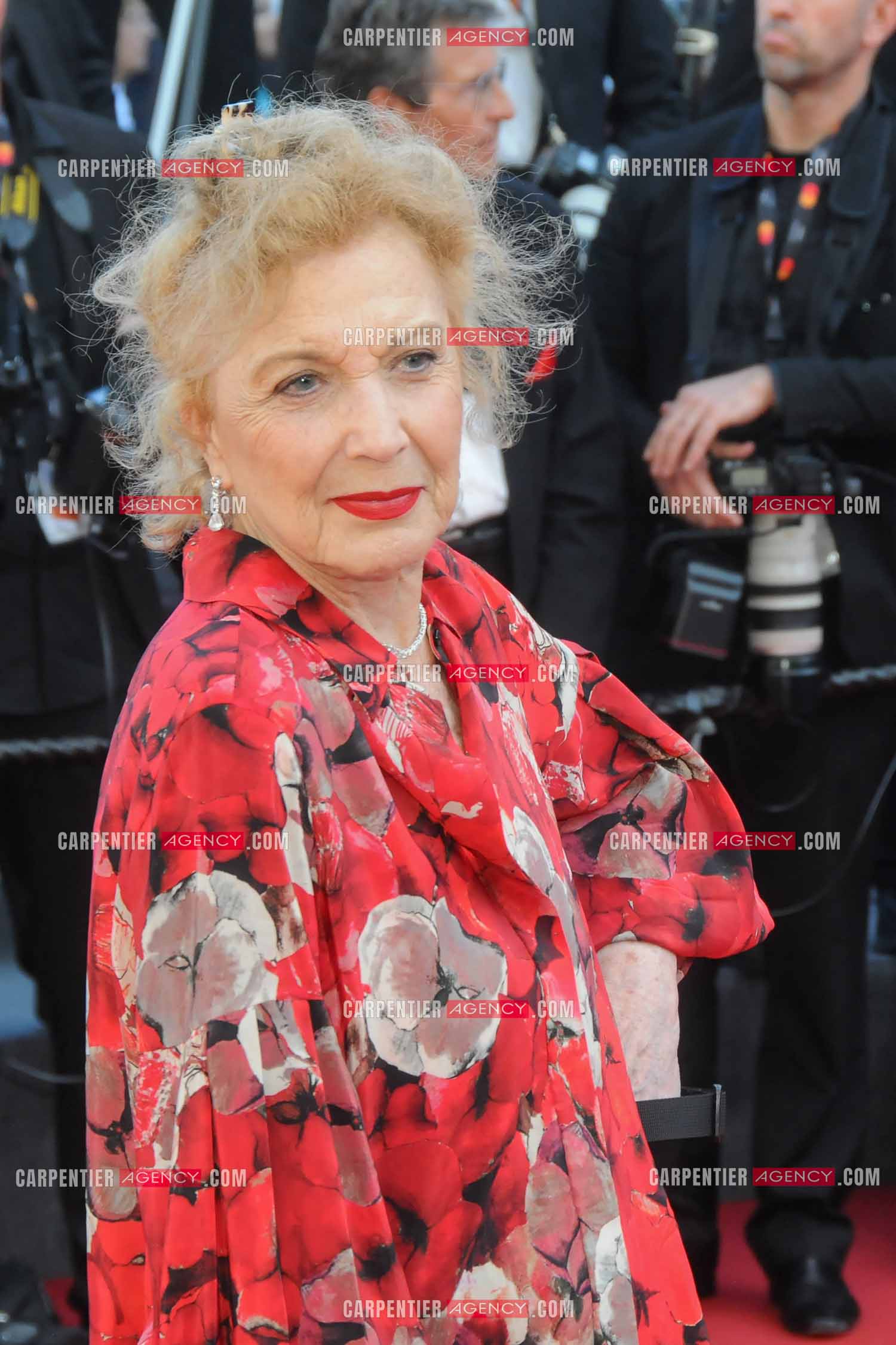 Ouverture du  77ème Festival de Cannes du 14 au 25 mai 2024. Montée des marches du film “ Emilia Perez “. Marisa Paredes.