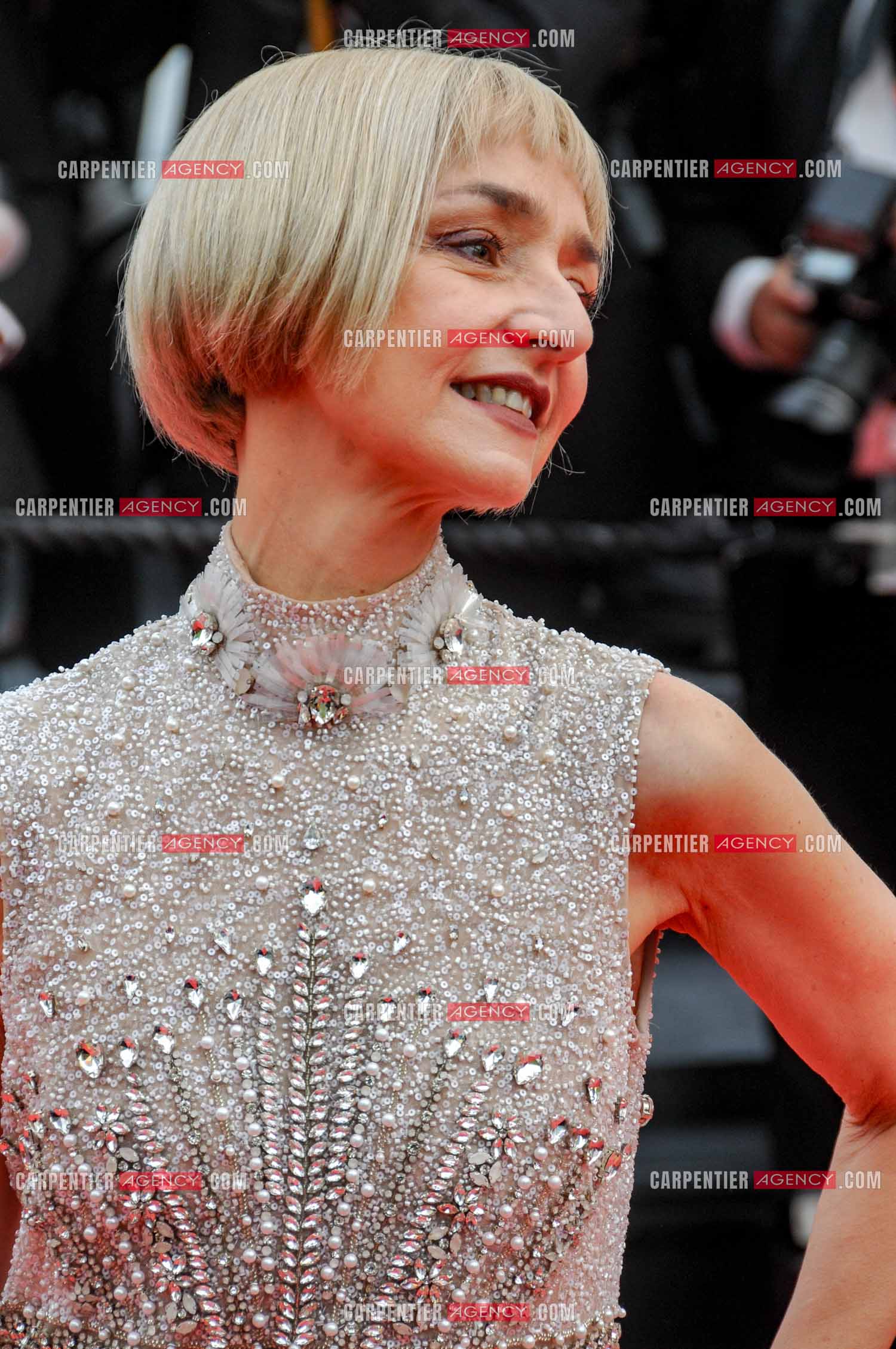 Festival de Cannes 2023. 76e édition, du 16 au 27 mai 2023 au Palais des festivals, à Cannes. L'actrice portugaise  Maria de Medeiros assiste à la cérémonie d'ouverture et à la projection du film “ Jeanne du Barry “.