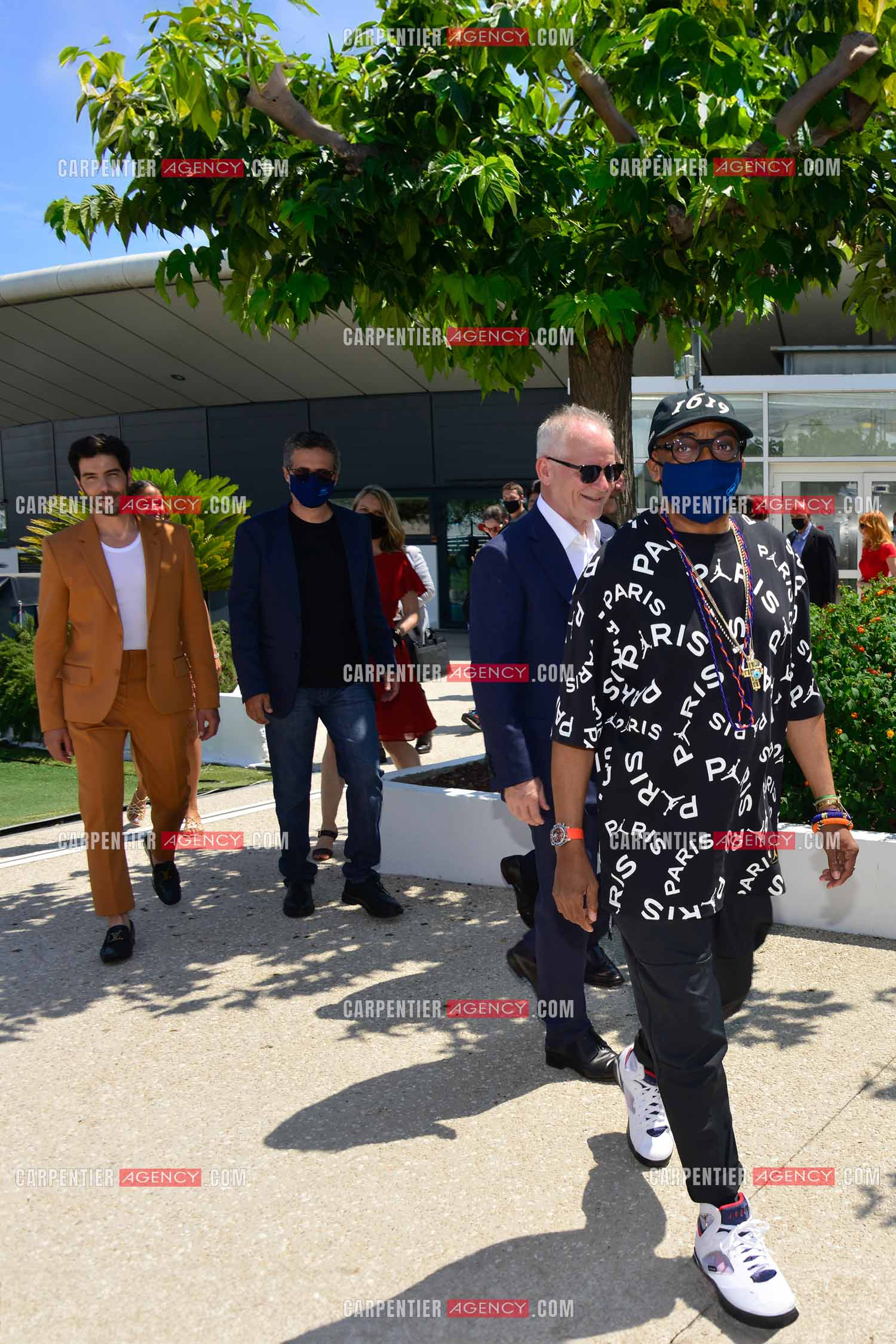 Festival de Cannes 2021. 74e édition du 6 au 17 juillet 2021. Le réalisateur Spike Lee et président du jury américain accompagné du délégué général du festival de Cannes Thierry Frémaux.