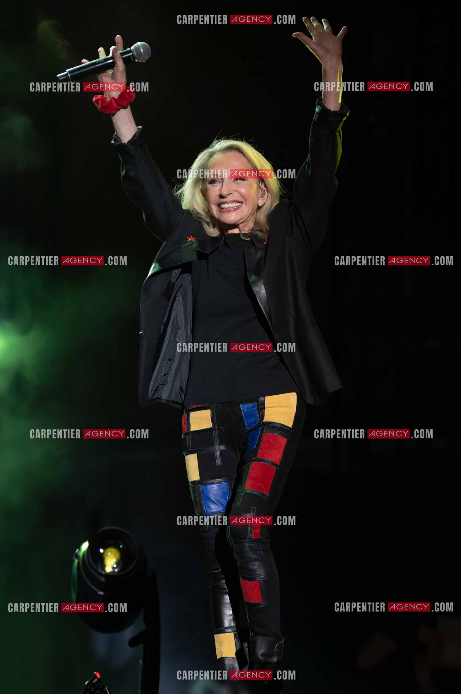 La chanteuse Véronique Sanson en concert lors du festival d'été de Soliès Pont le 17 juillet 2021.  ( Exclusif )