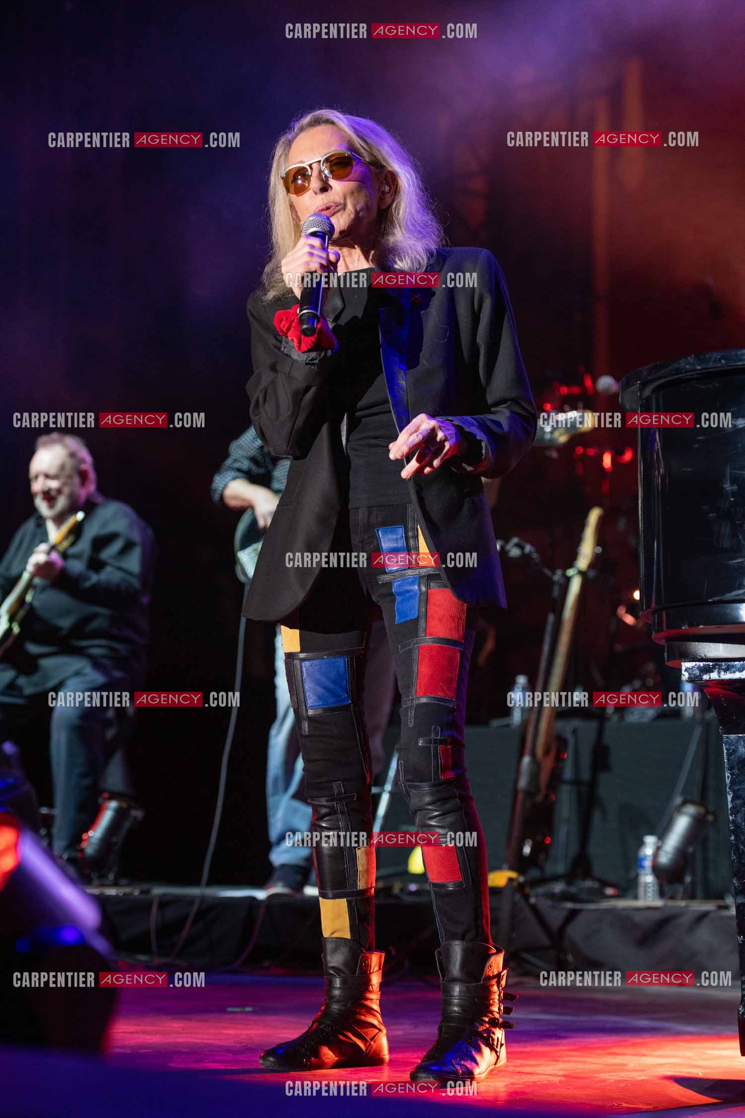 La chanteuse Véronique Sanson en concert lors du festival d'été de Soliès Pont le 17 juillet 2021.  ( Exclusif )